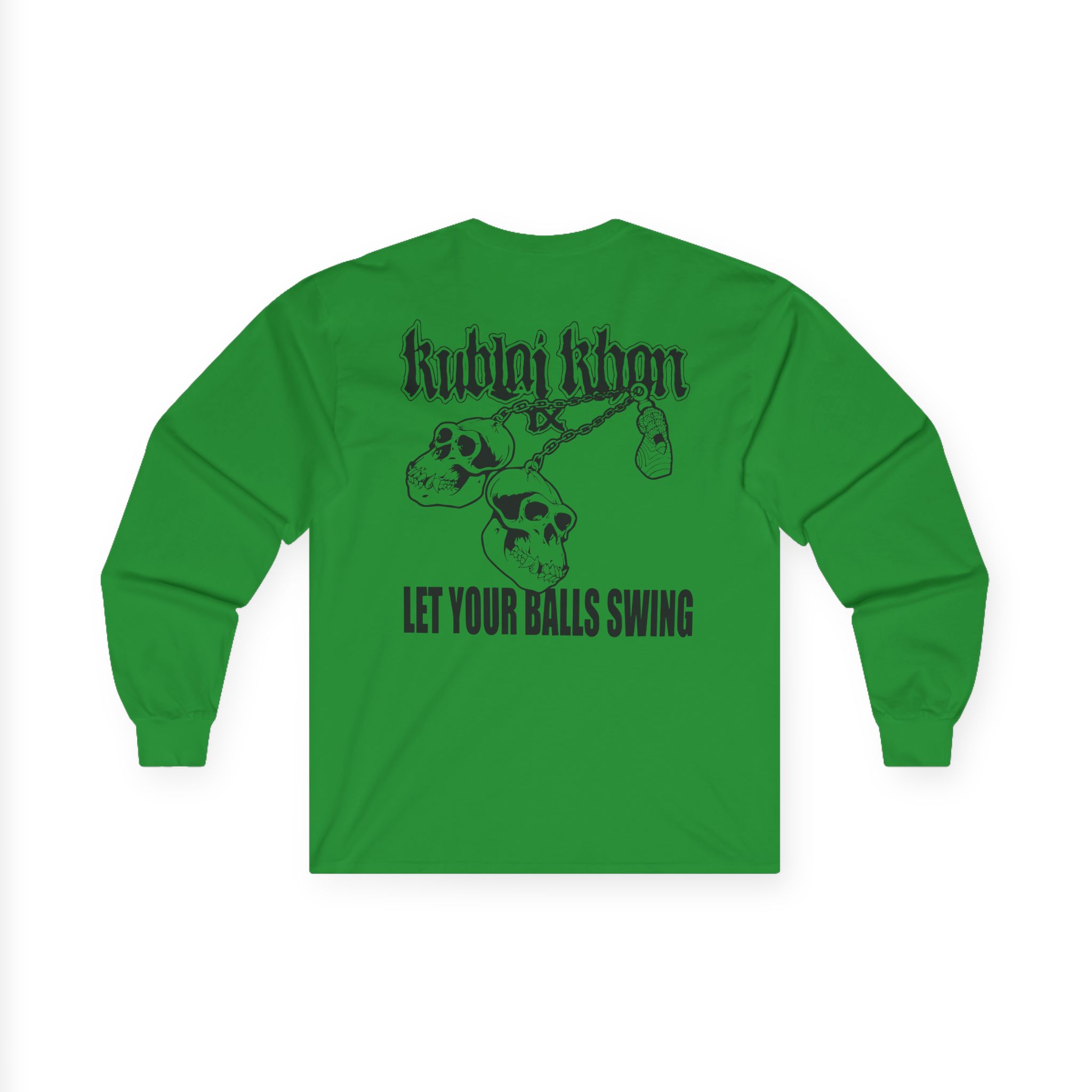 Kublai Khan - Let the Balls Swing Natural Unisex Ultra Cotton Long Sleeve Tee