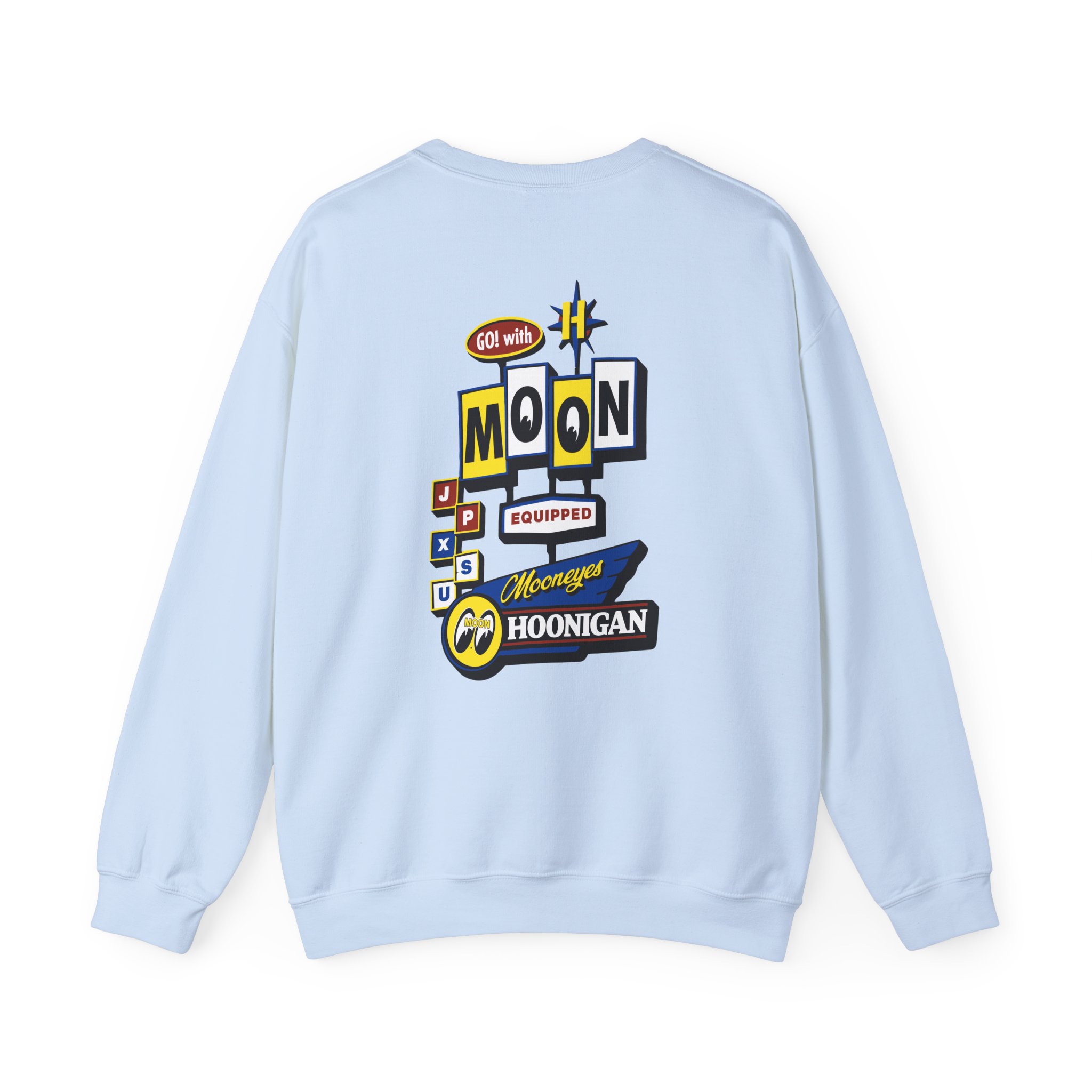 Ken Block Hoonigan X Mooneyes Moonmotel Unisex Heavy Blendâ„¢ Crewneck Sweatshirt