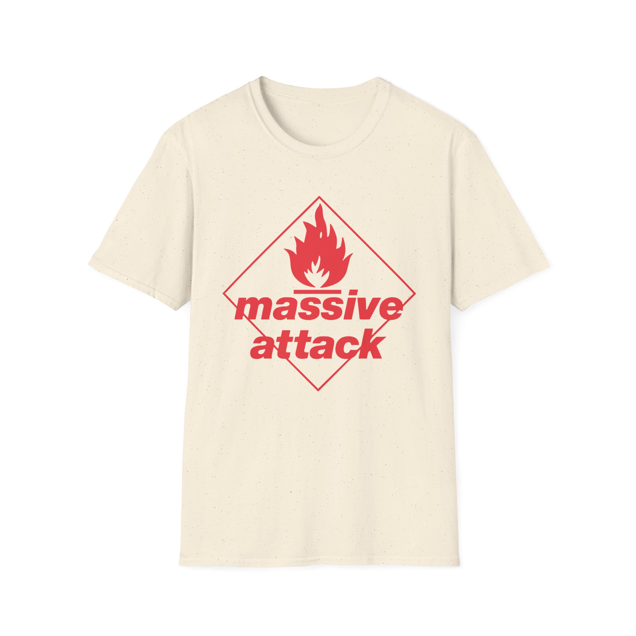 Massive Attack Blue Lines Red Logo Unisex Softstyle T-Shirt