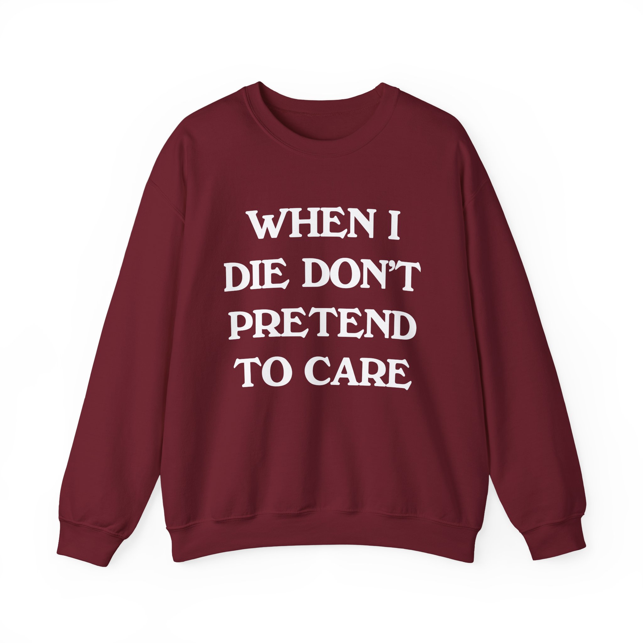 Tierra Whack When I Die Don't Pretend to Care Unisex Heavy Blendâ„¢ Crewneck Sweatshirt
