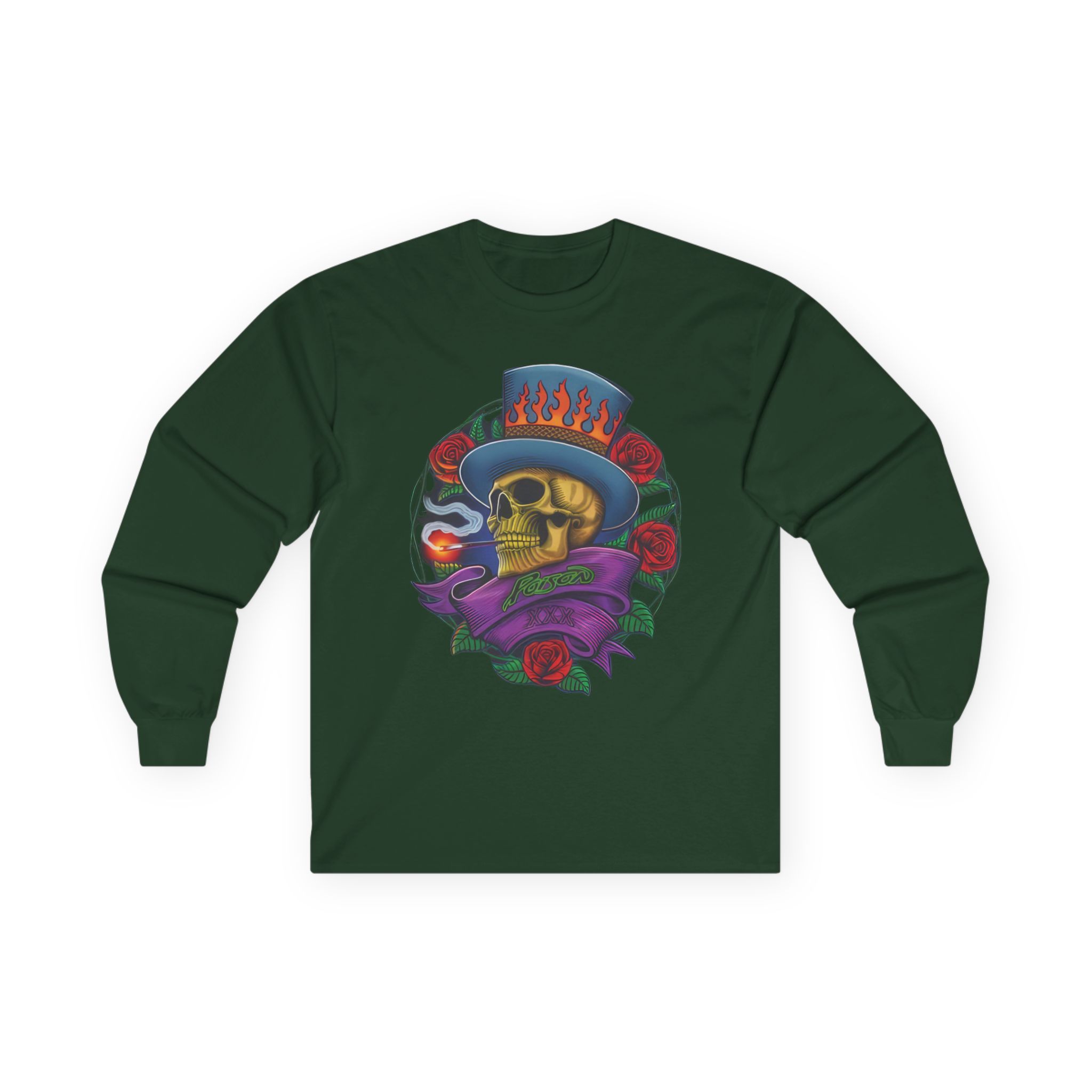 Poison Skull Unisex Ultra Cotton Long Sleeve Tee