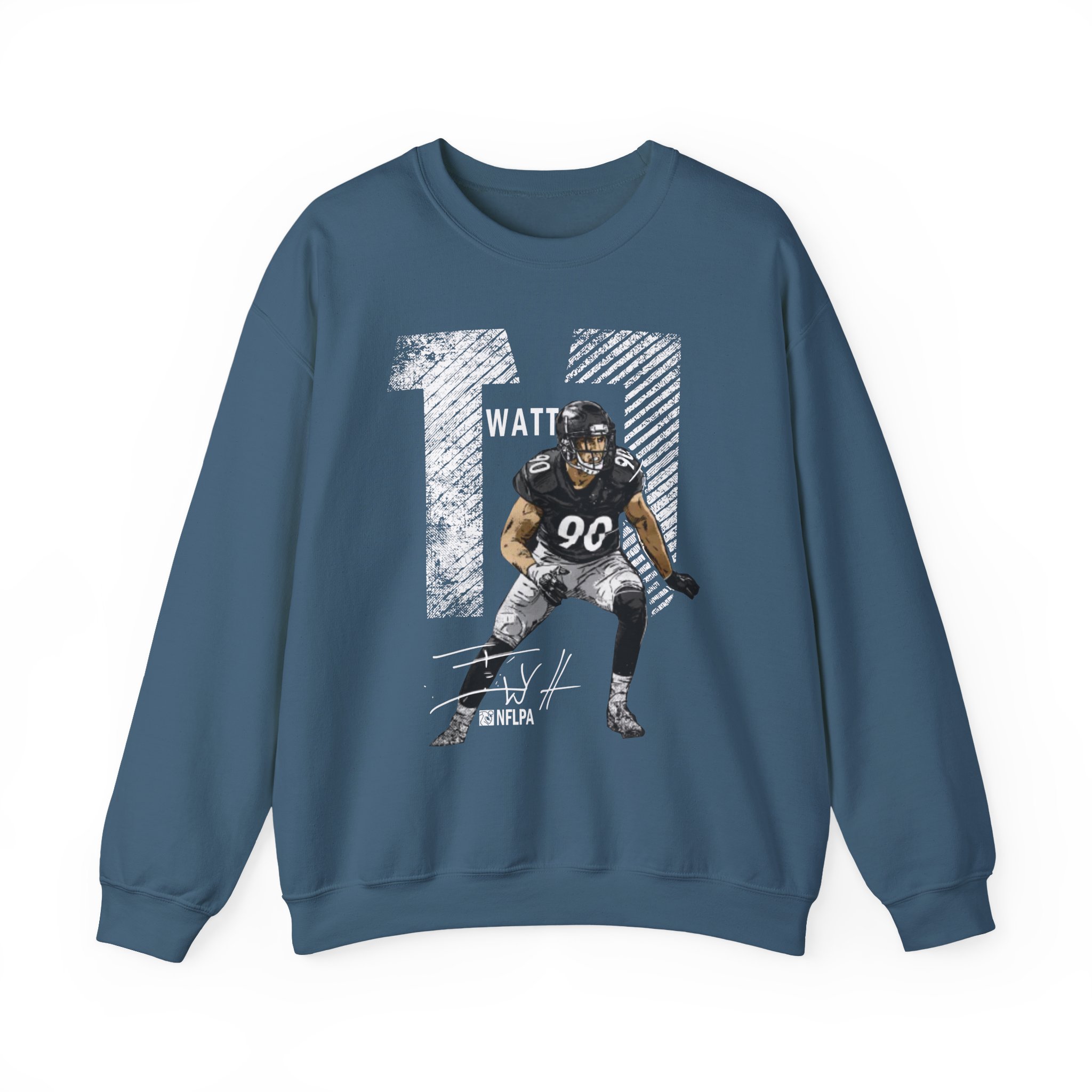 Tj Watt Mega Bold Unisex Heavy Blendâ„¢ Crewneck Sweatshirt