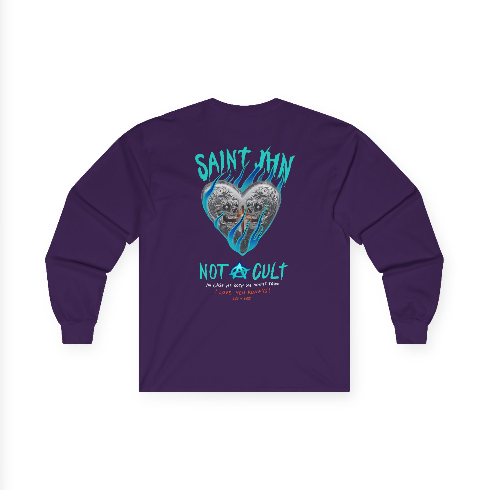Saint Jhn Chromedd Hearts Icwbdy Unisex Ultra Cotton Long Sleeve Tee