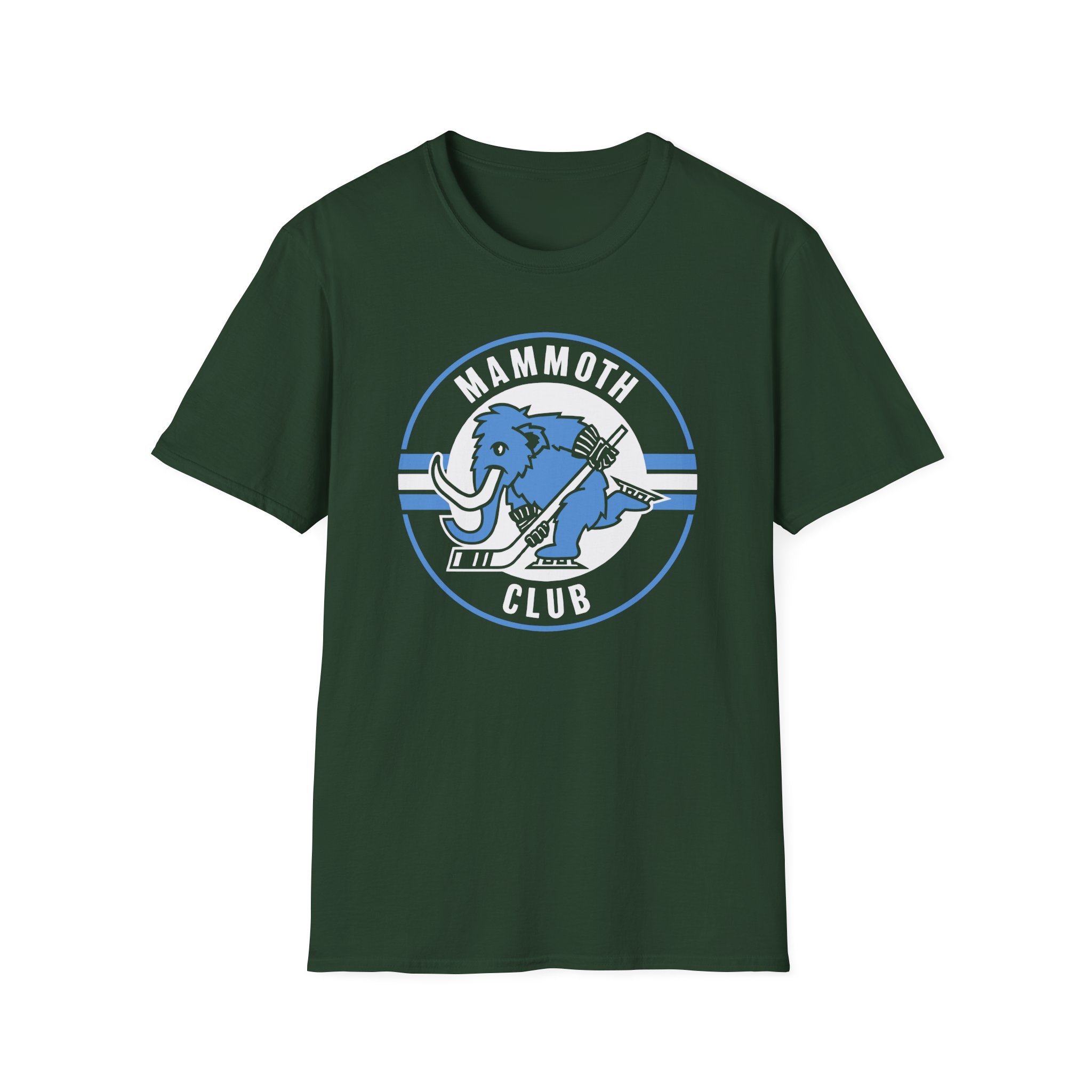 Mammoth Club Hockey Logo Unisex Softstyle T-Shirt