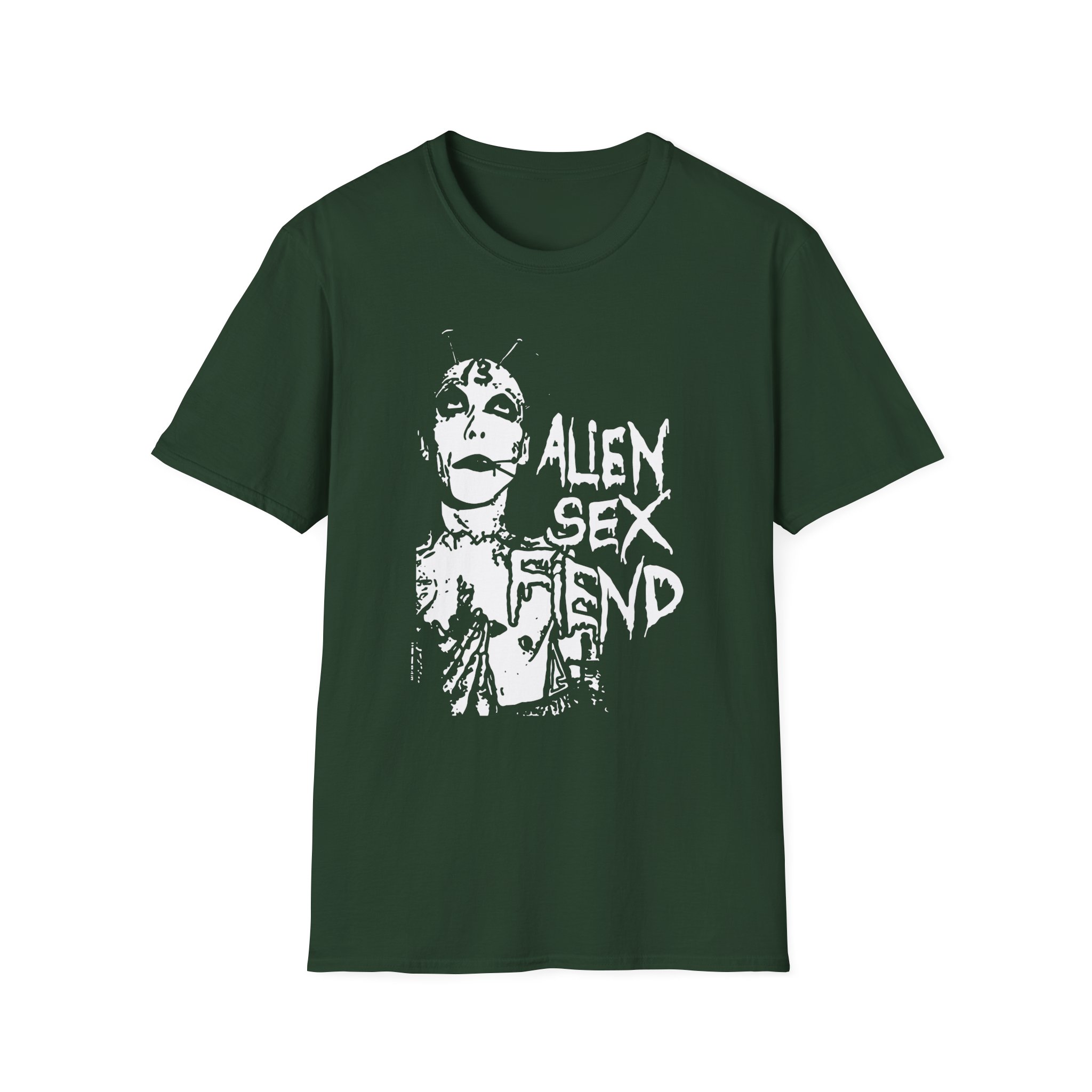 Alien Sex Fiend 13 Head Unisex Softstyle T-Shirt