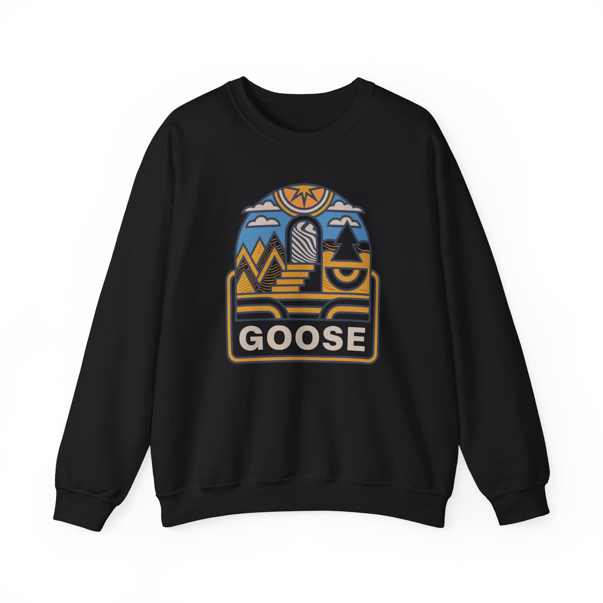 Goose Trippy Staircase Unisex Heavy Blendâ„¢ Crewneck Sweatshirt