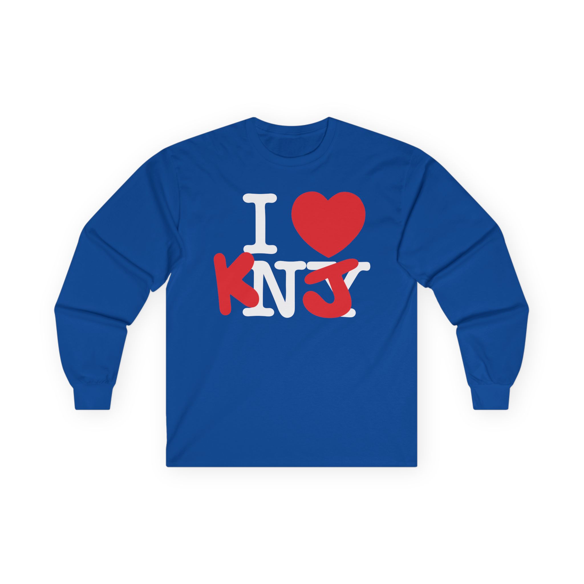 KNJ I Love Unisex Ultra Cotton Long Sleeve Tee