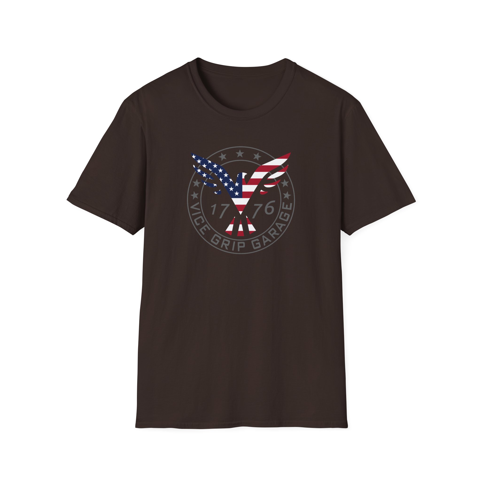 Vicegripgarage Patriotic Flying Eagle Unisex Softstyle T-Shirt