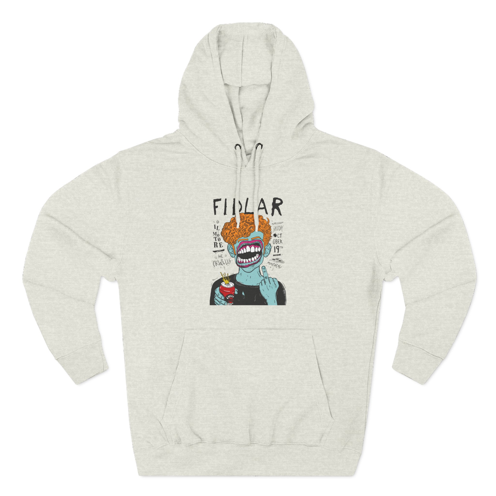 Fidlar Band Rock the Orwells Three-Panel Fleece Hoodie