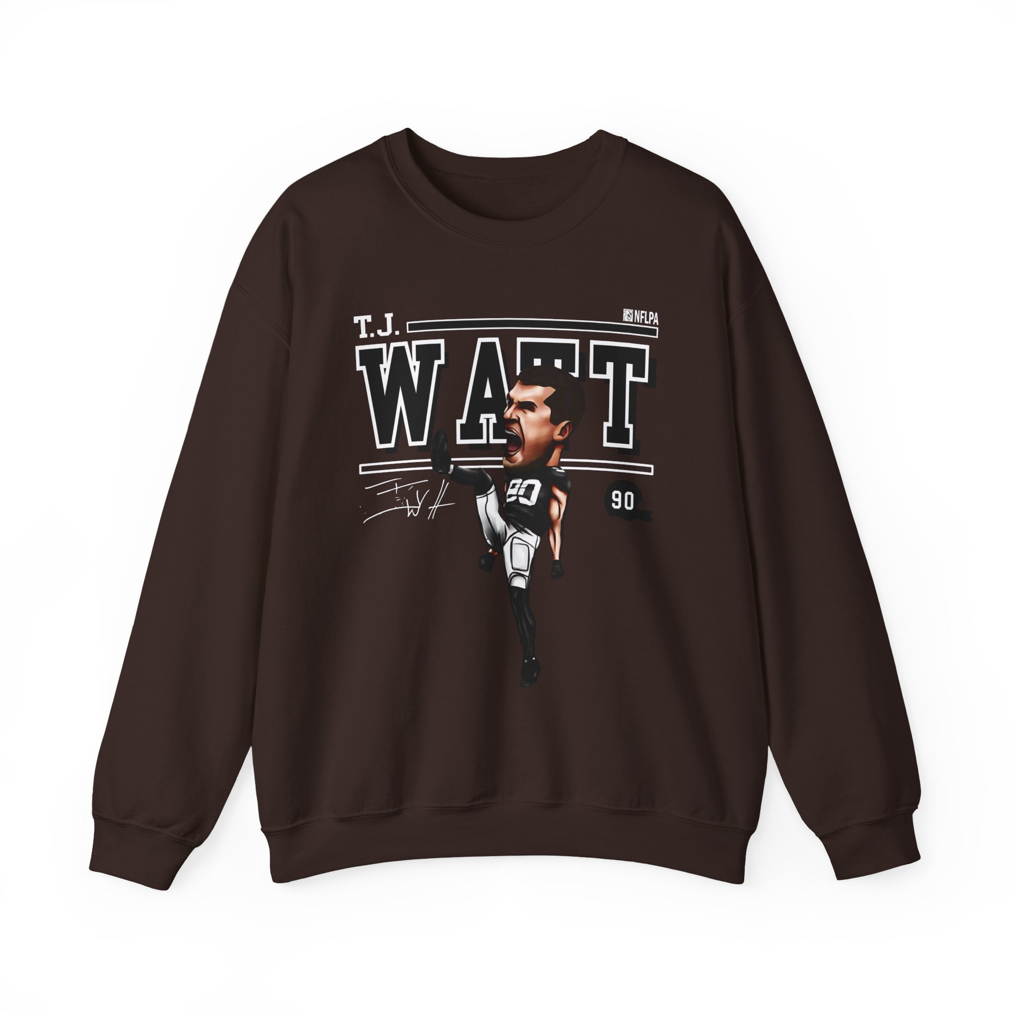 Tj Watt Cartoon Unisex Heavy Blendâ„¢ Crewneck Sweatshirt