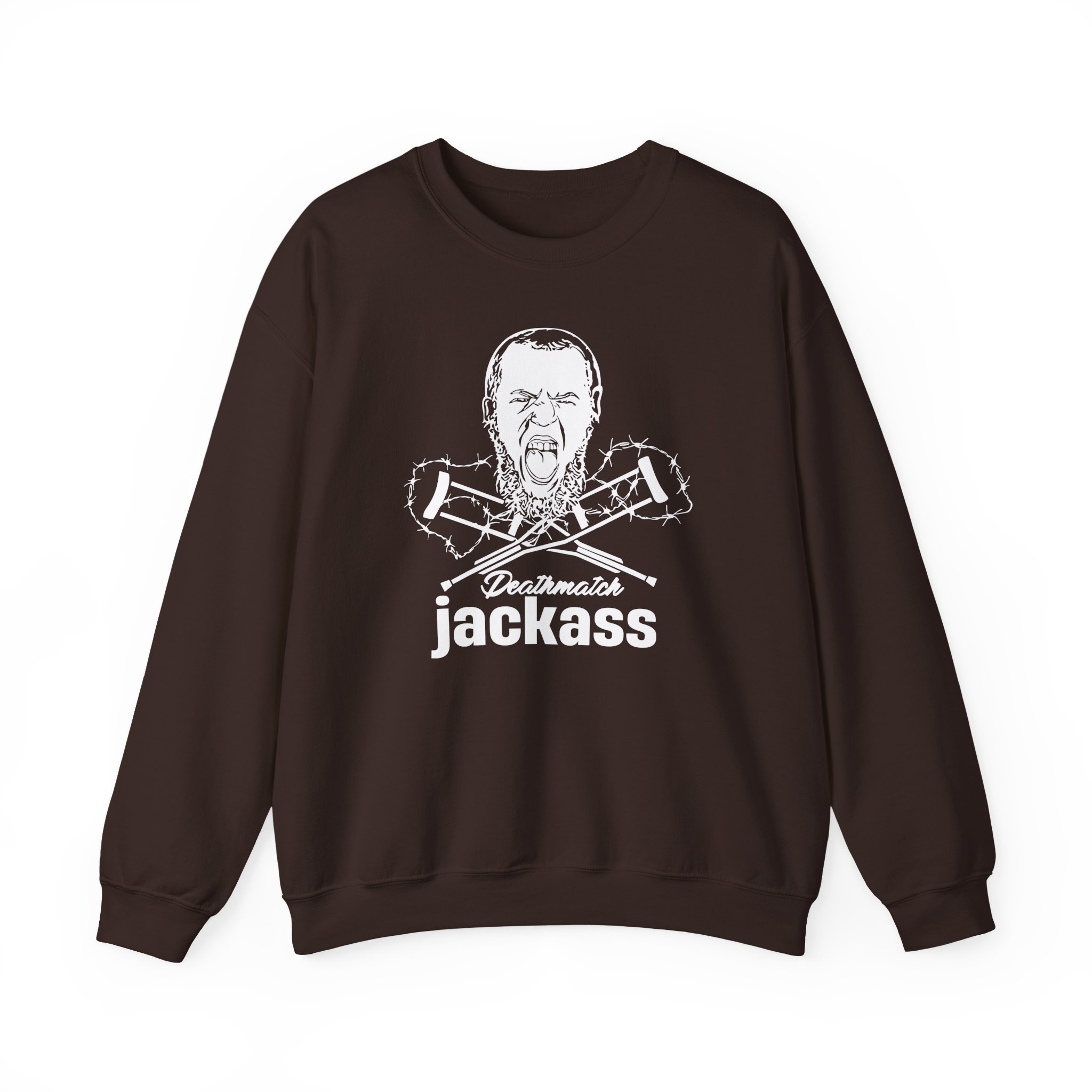 Dale Patricks-deathmatch Jackass Unisex Heavy Blendâ„¢ Crewneck Sweatshirt