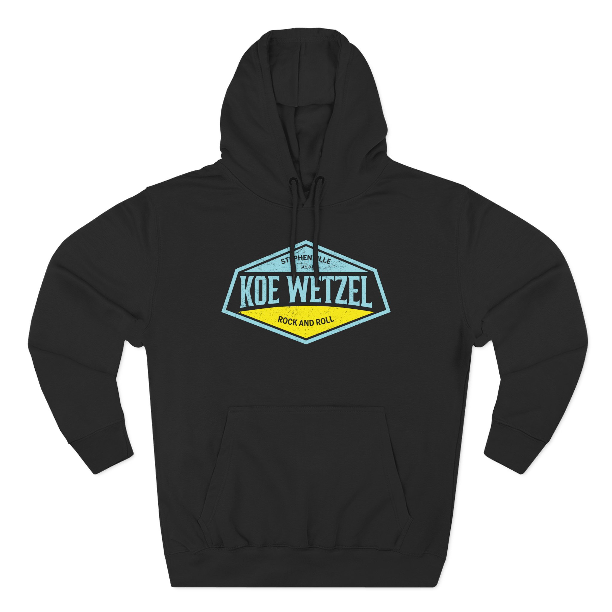 Koe Wetzel Stephenville Rock & Roll Three-Panel Fleece Hoodie