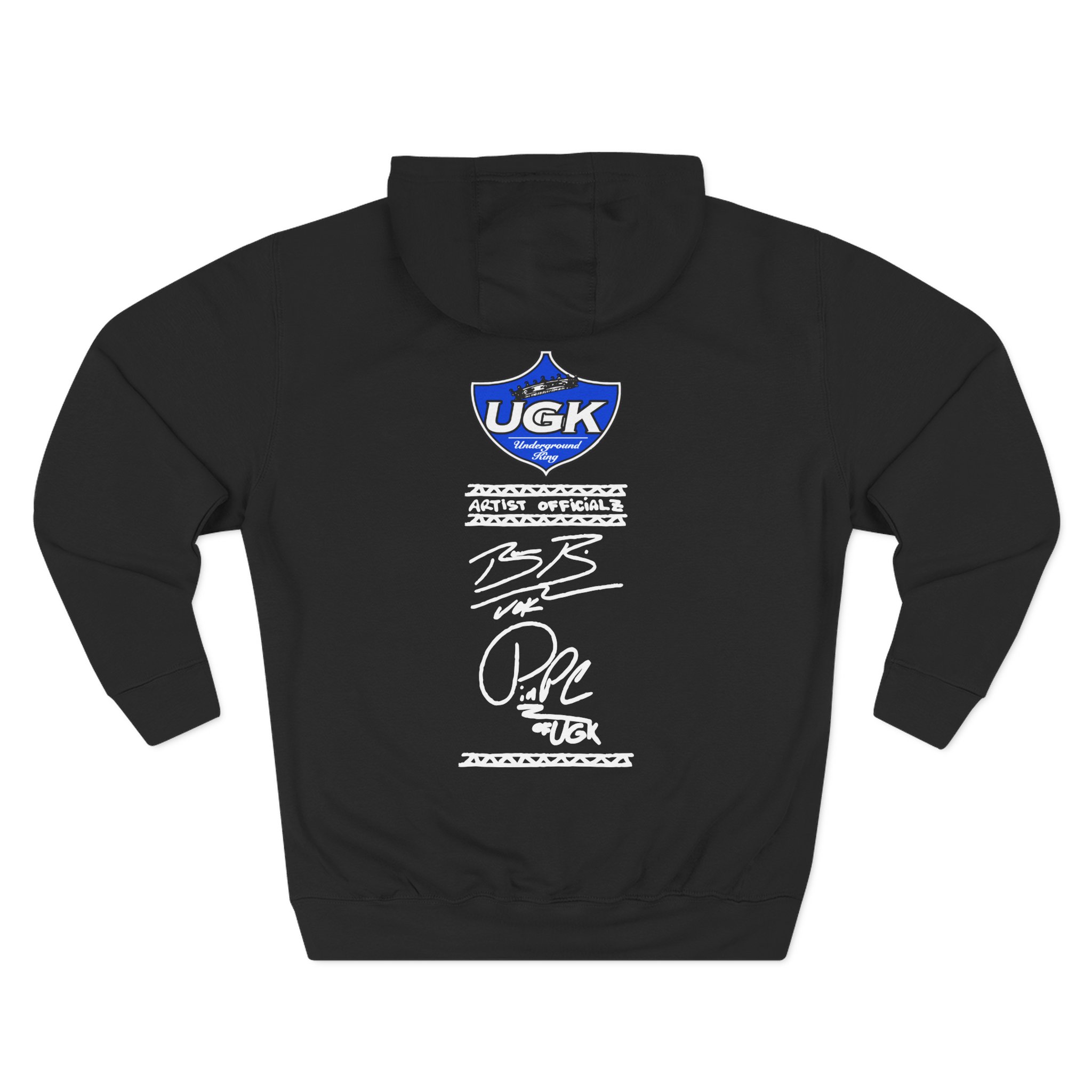 UGK 4 Life Three-Panel Fleece Hoodie