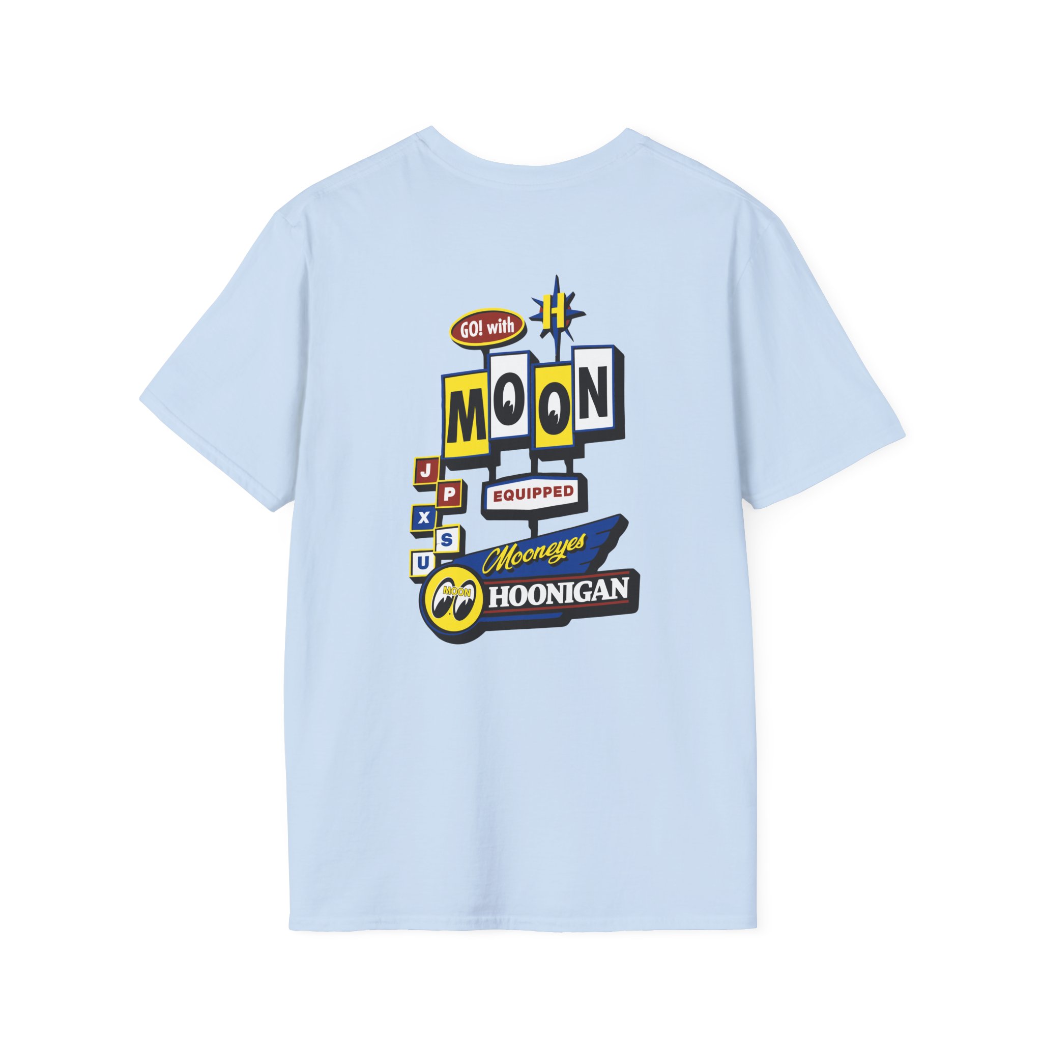 Hoonigan X Mooneyes Moonmotel Unisex Softstyle T-Shirt