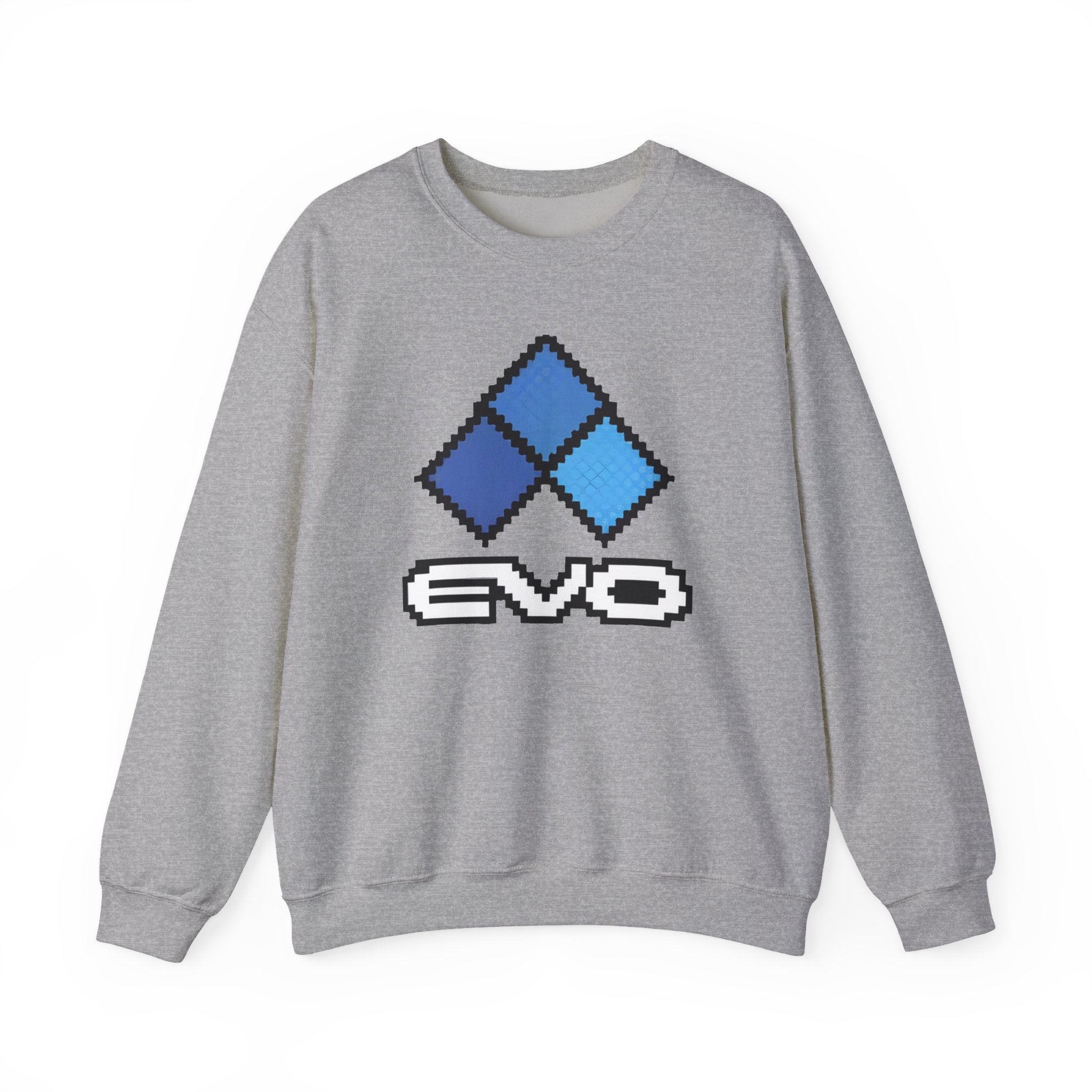 Evo 8 Bit Logo Returns Unisex Heavy Blendâ„¢ Crewneck Sweatshirt