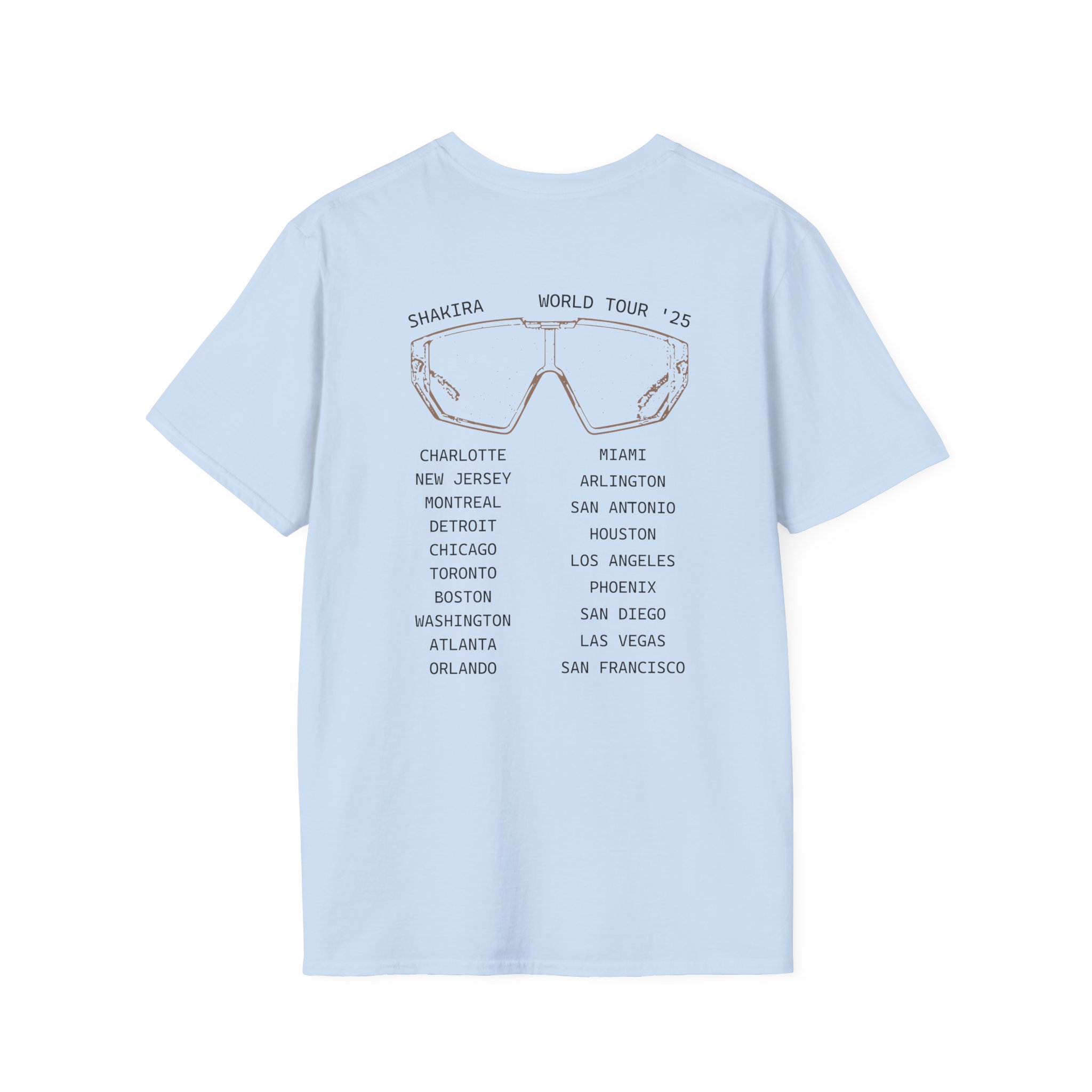 Shakira Sunglasses Unisex Softstyle T-Shirt