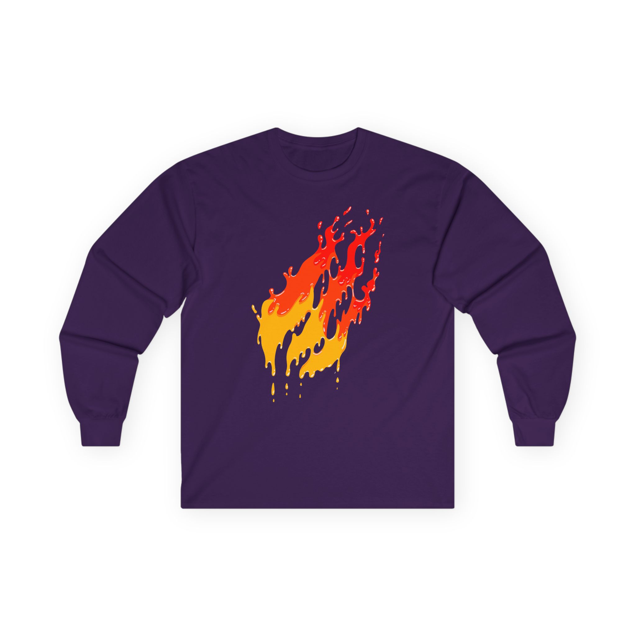 Preston Fire Drip Unisex Ultra Cotton Long Sleeve Tee