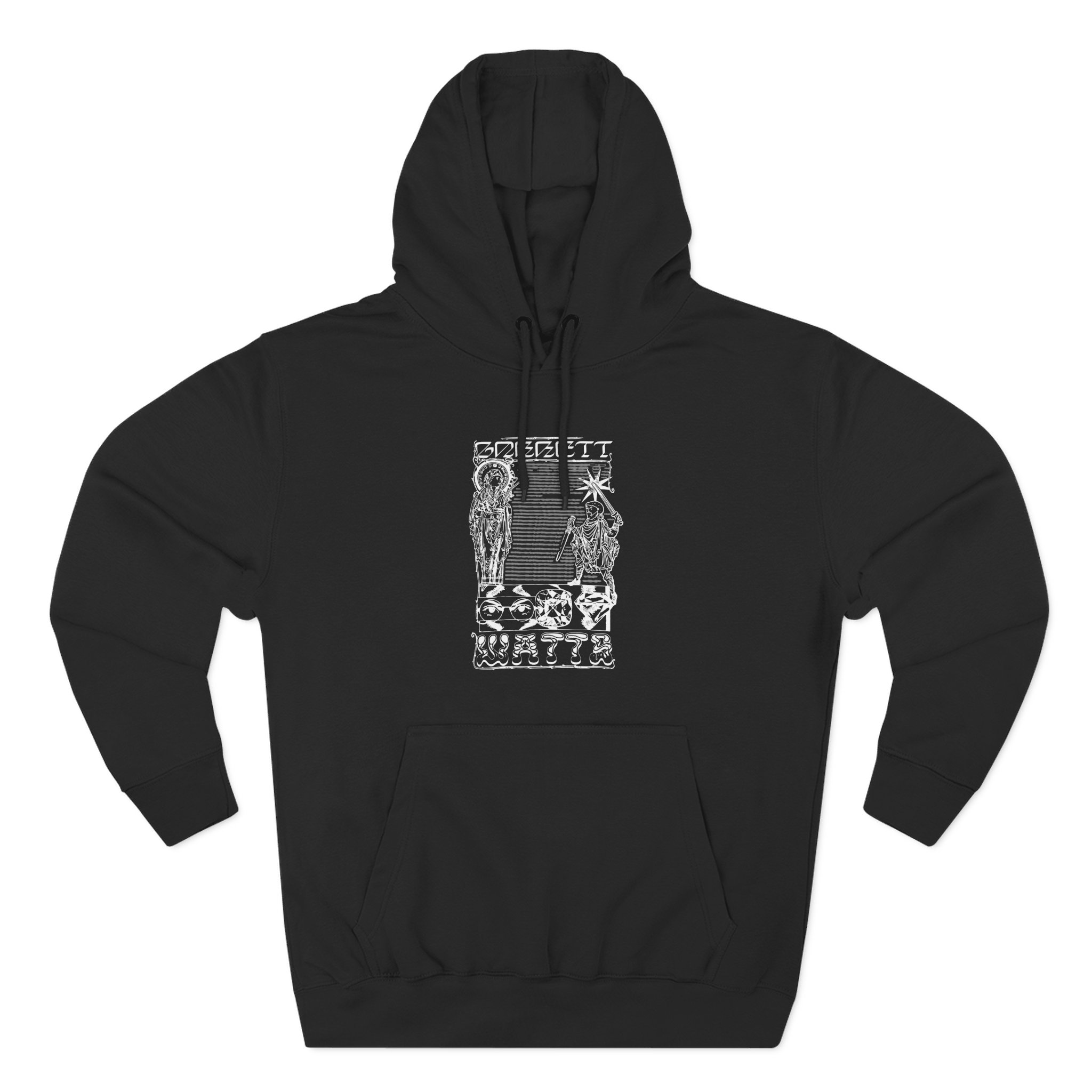 Garrett Watts the Secret Three-Panel Fleece Hoodie