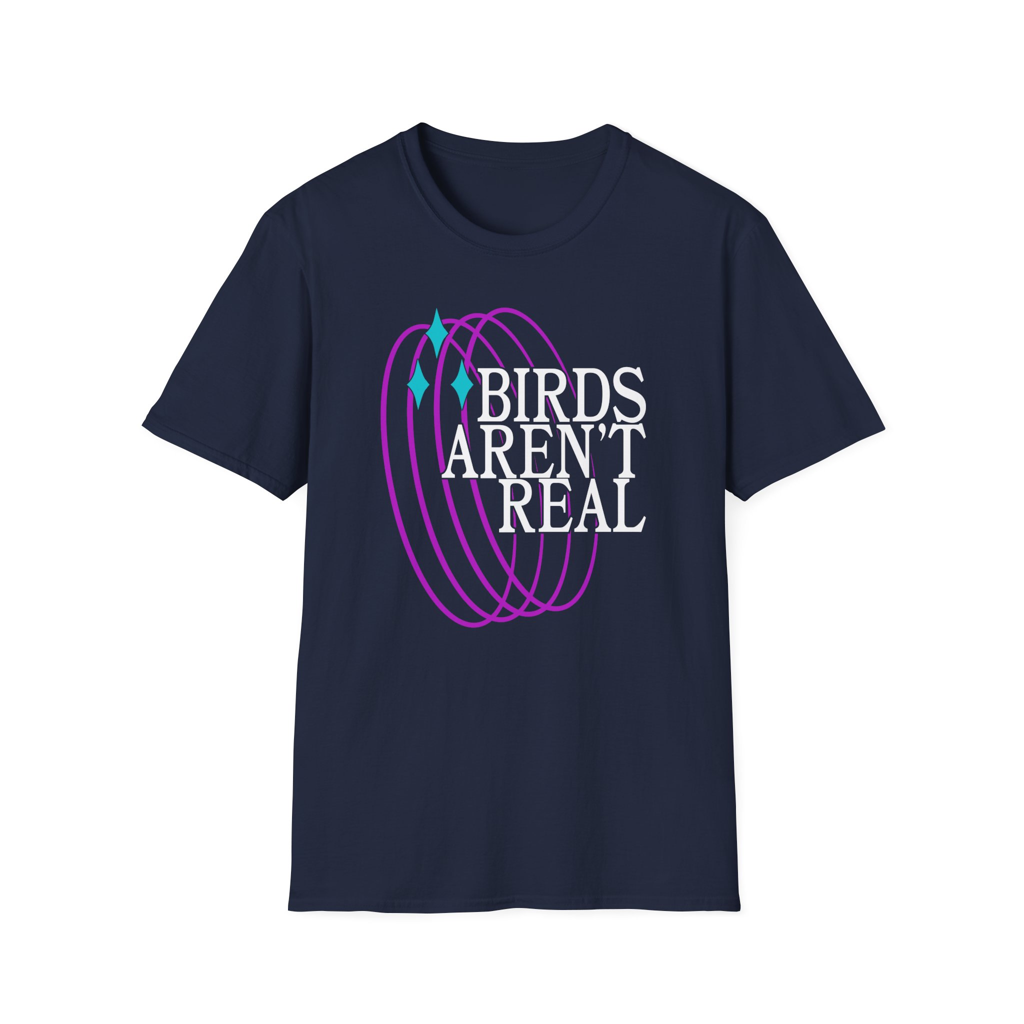 Birds Arent Real Unisex Softstyle T-Shirt