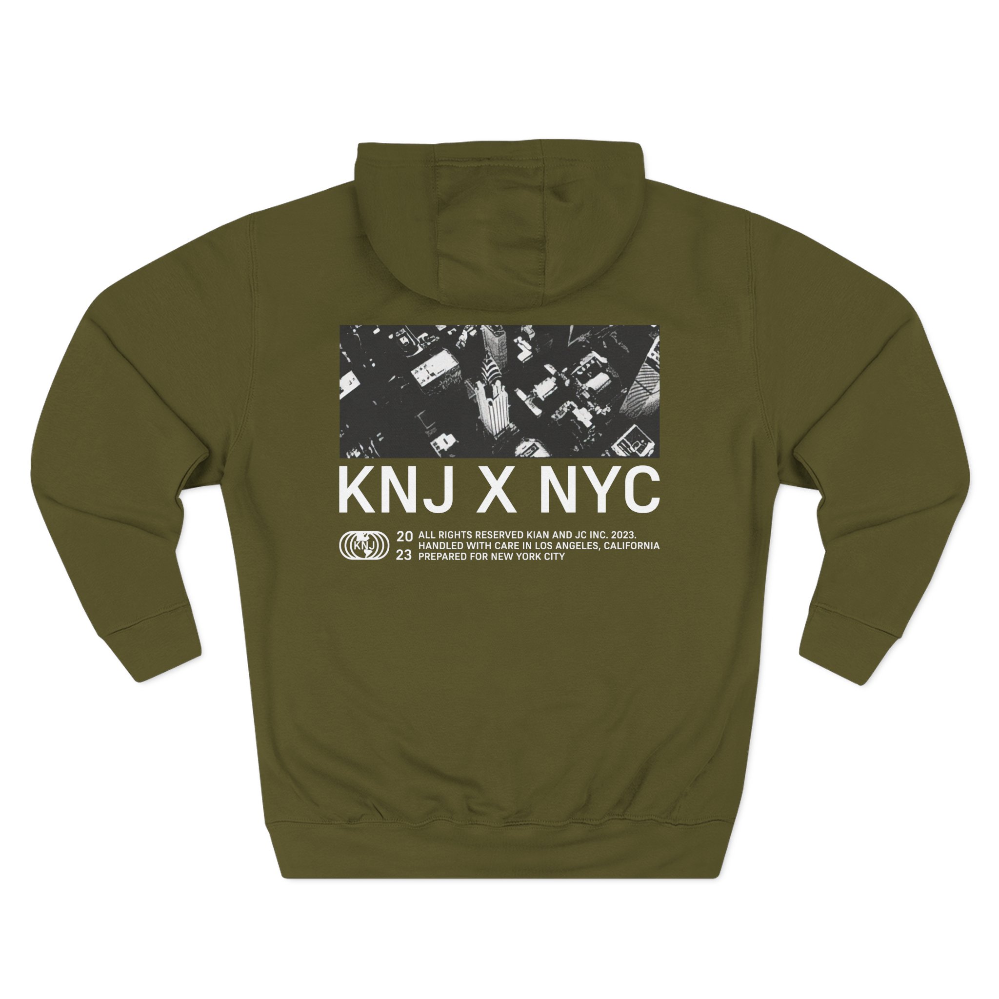 KNJ Three-Panel Fleece Hoodie