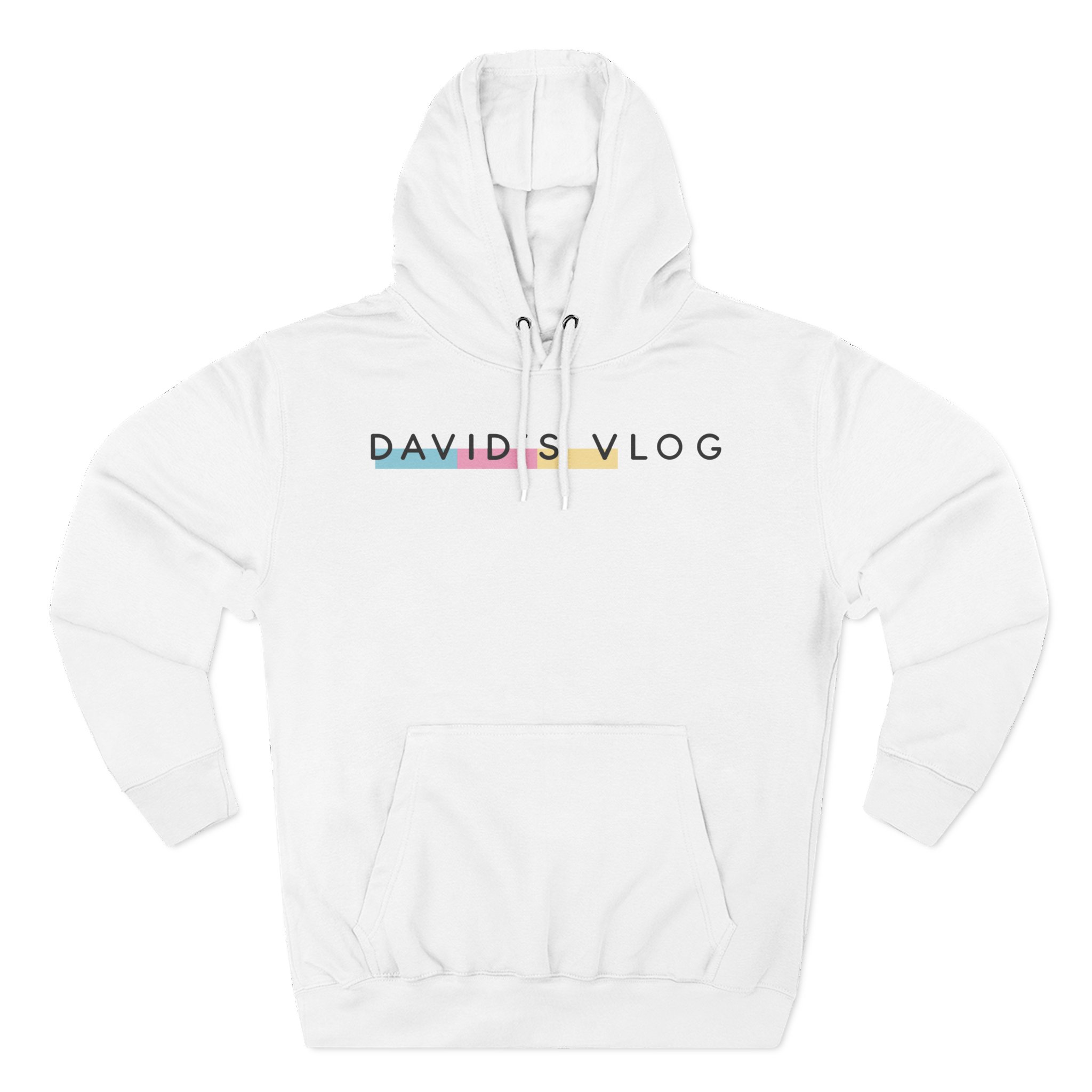 David Dobrik David's Vlog Three-Panel Fleece Hoodie