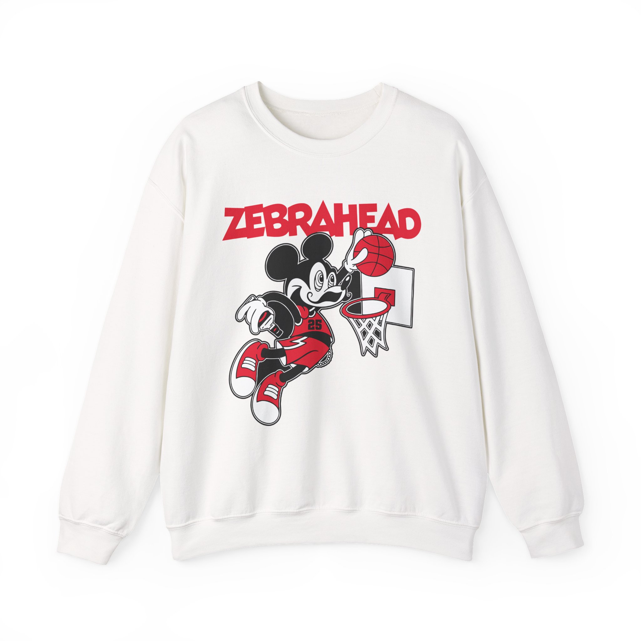 Zebrahead Mickey Unisex Heavy Blendâ„¢ Crewneck Sweatshirt