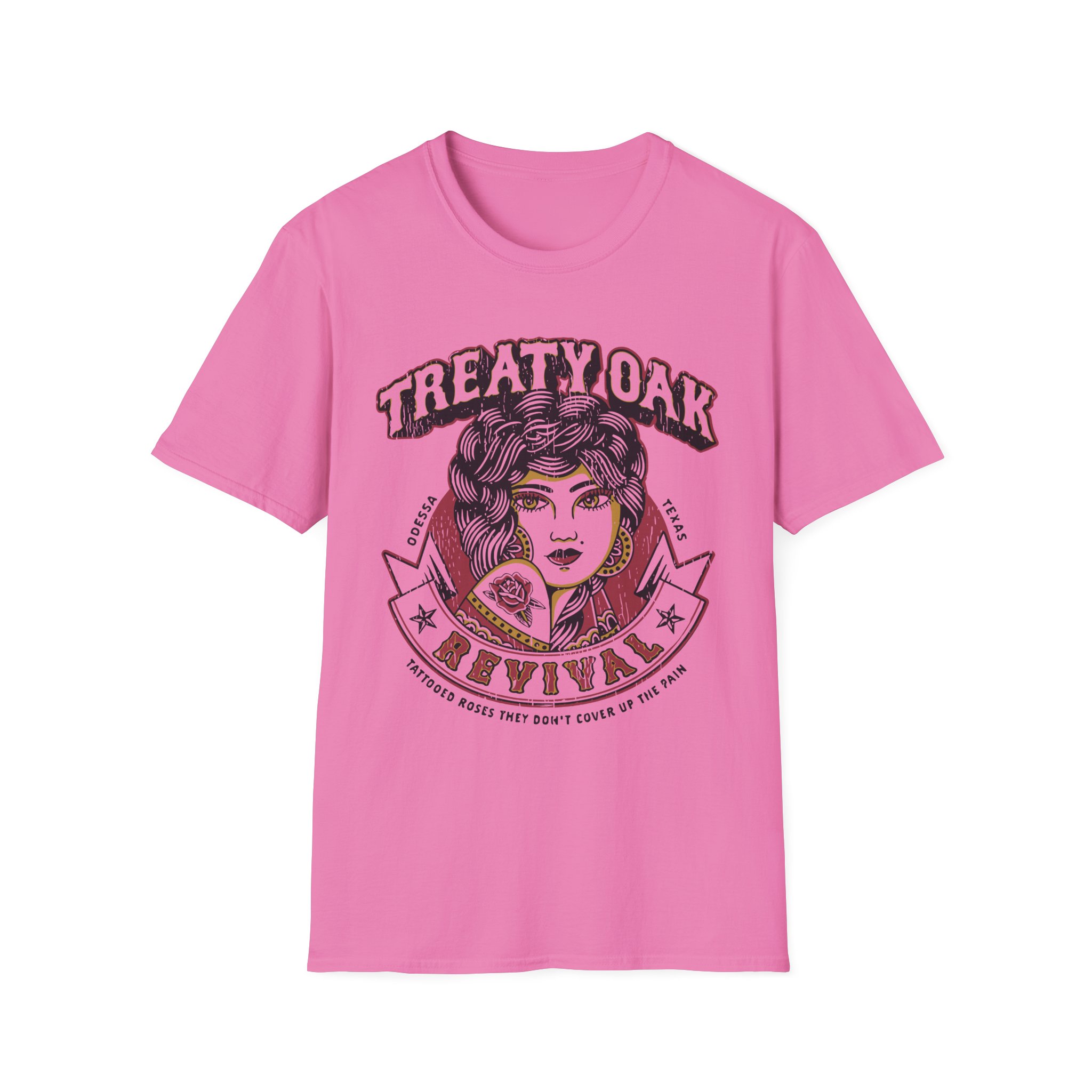 Treaty Oak Revival Rose Unisex Softstyle T-Shirt