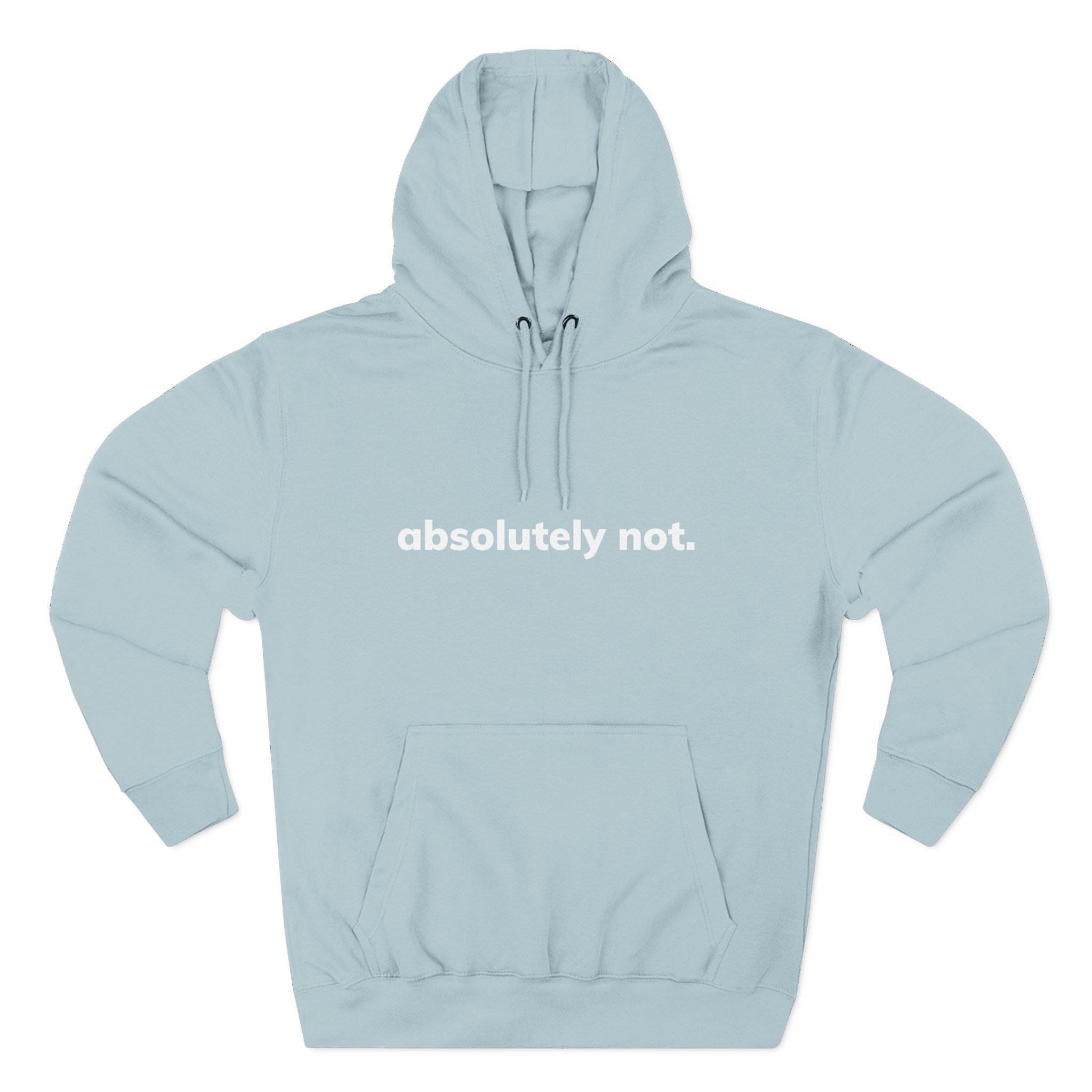 Absolutely Not Three-Panel Fleece Hoodie