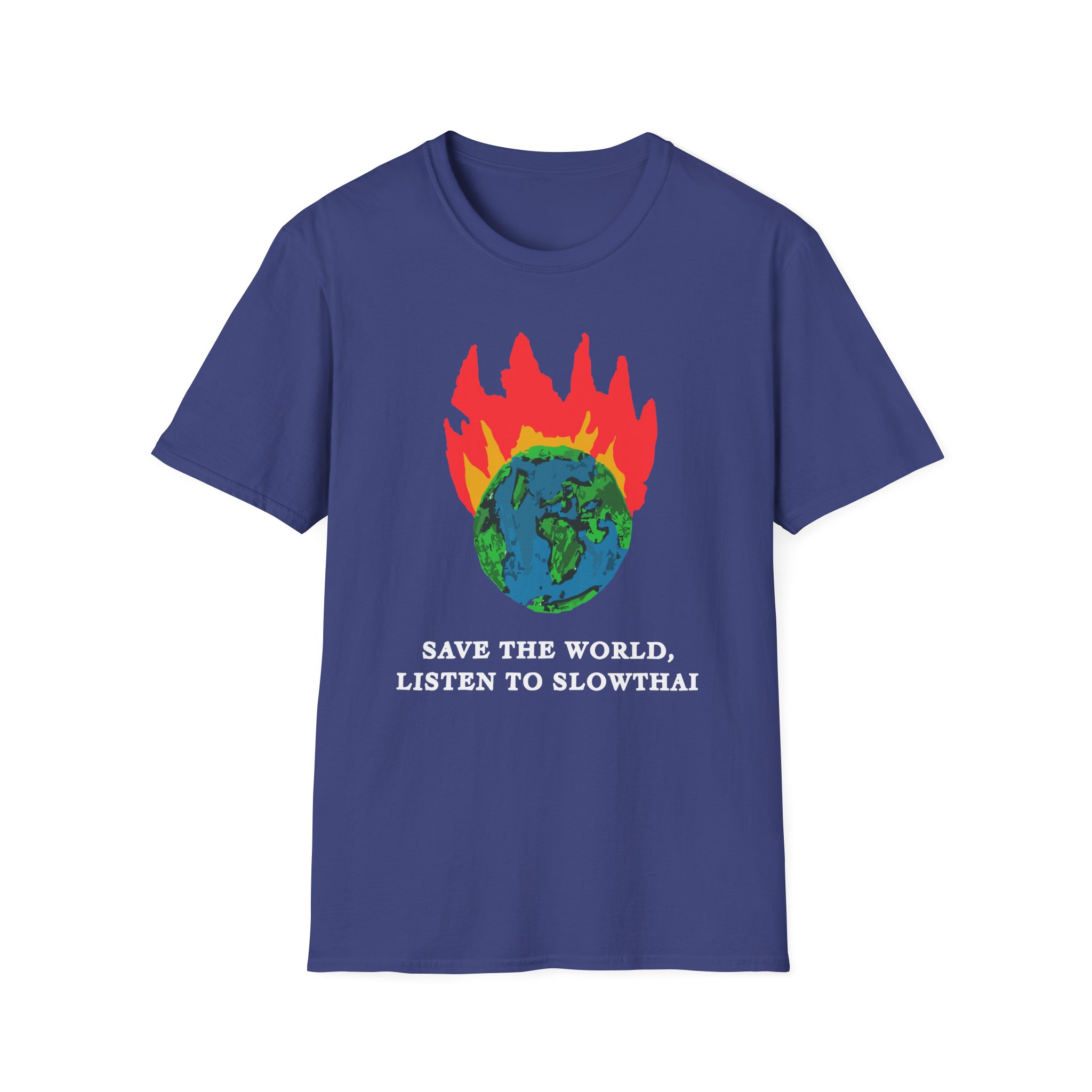 Save the World Listen to Slowthai Unisex Softstyle T-Shirt