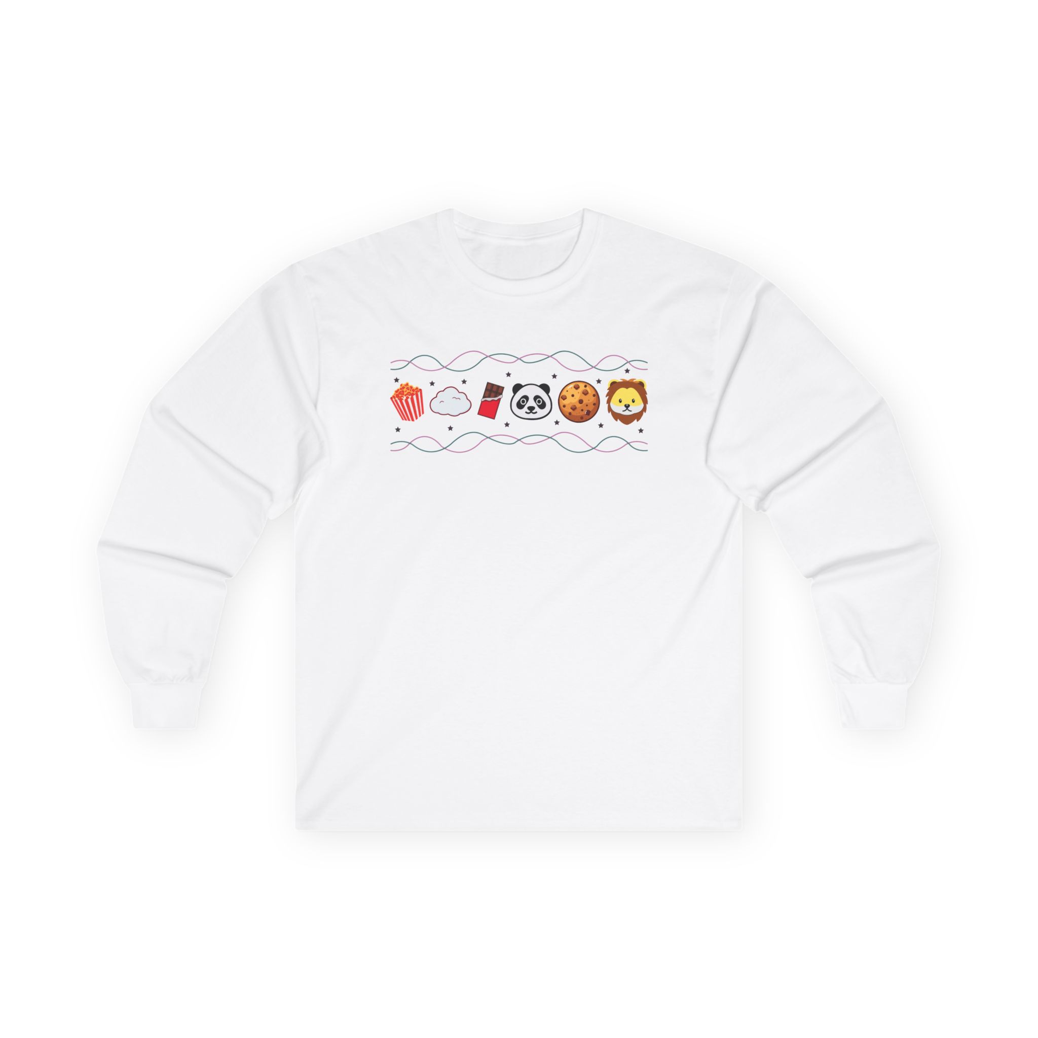 Harlow and Popcorn Emoji Unisex Ultra Cotton Long Sleeve Tee