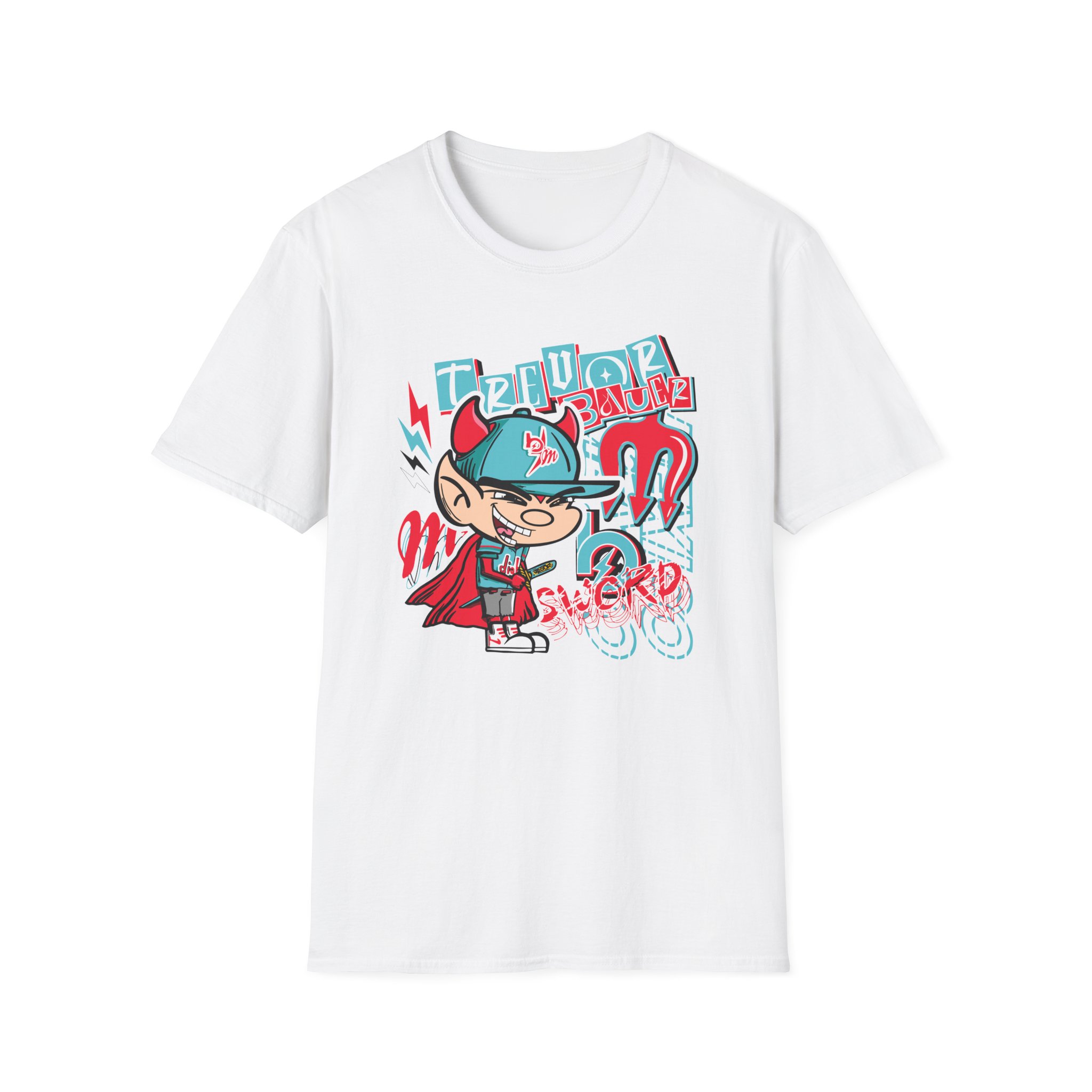 Trevor Bauer Diablo's Cartoon Unisex Softstyle T-Shirt