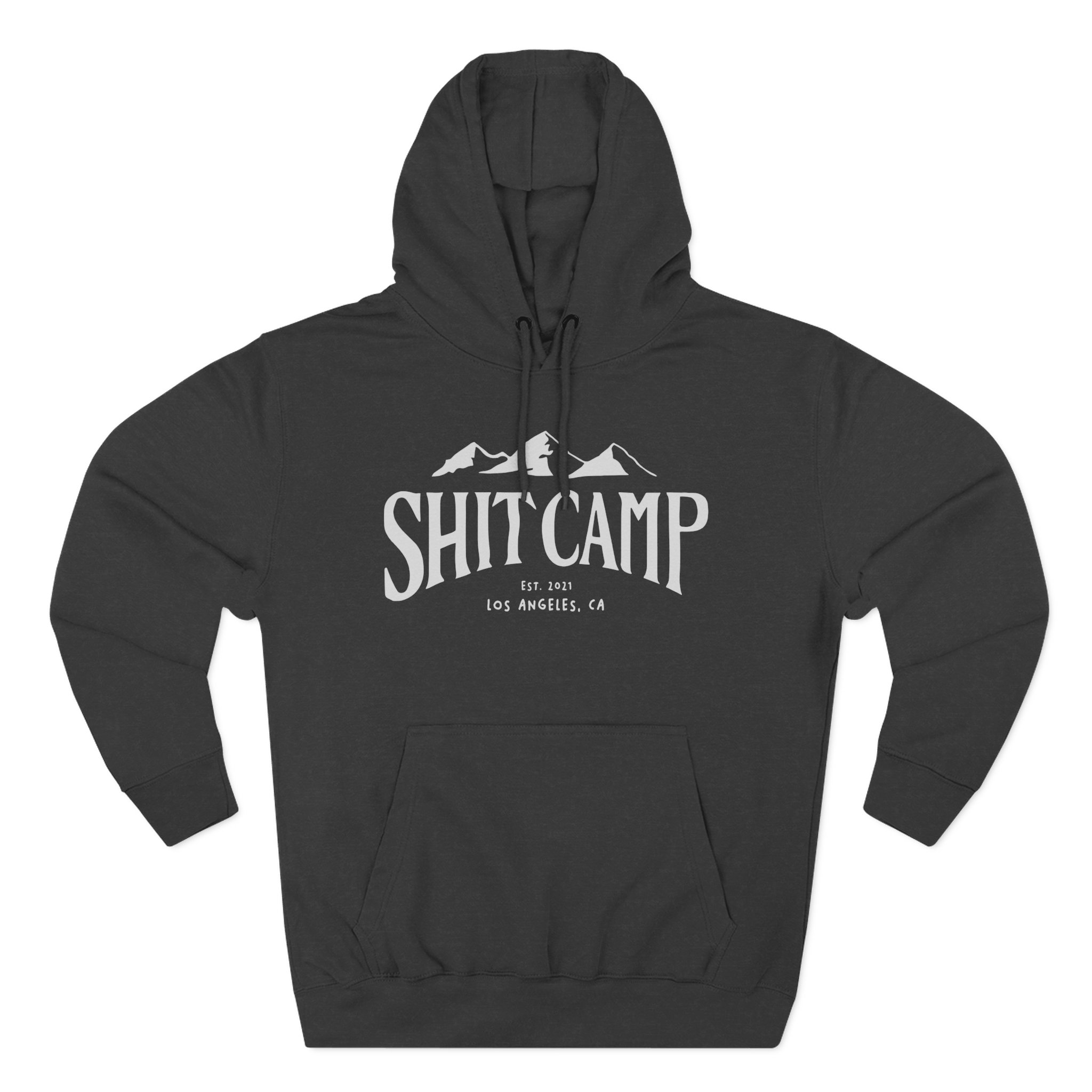 Qtcinderella Shit Camp Three-Panel Fleece Hoodie