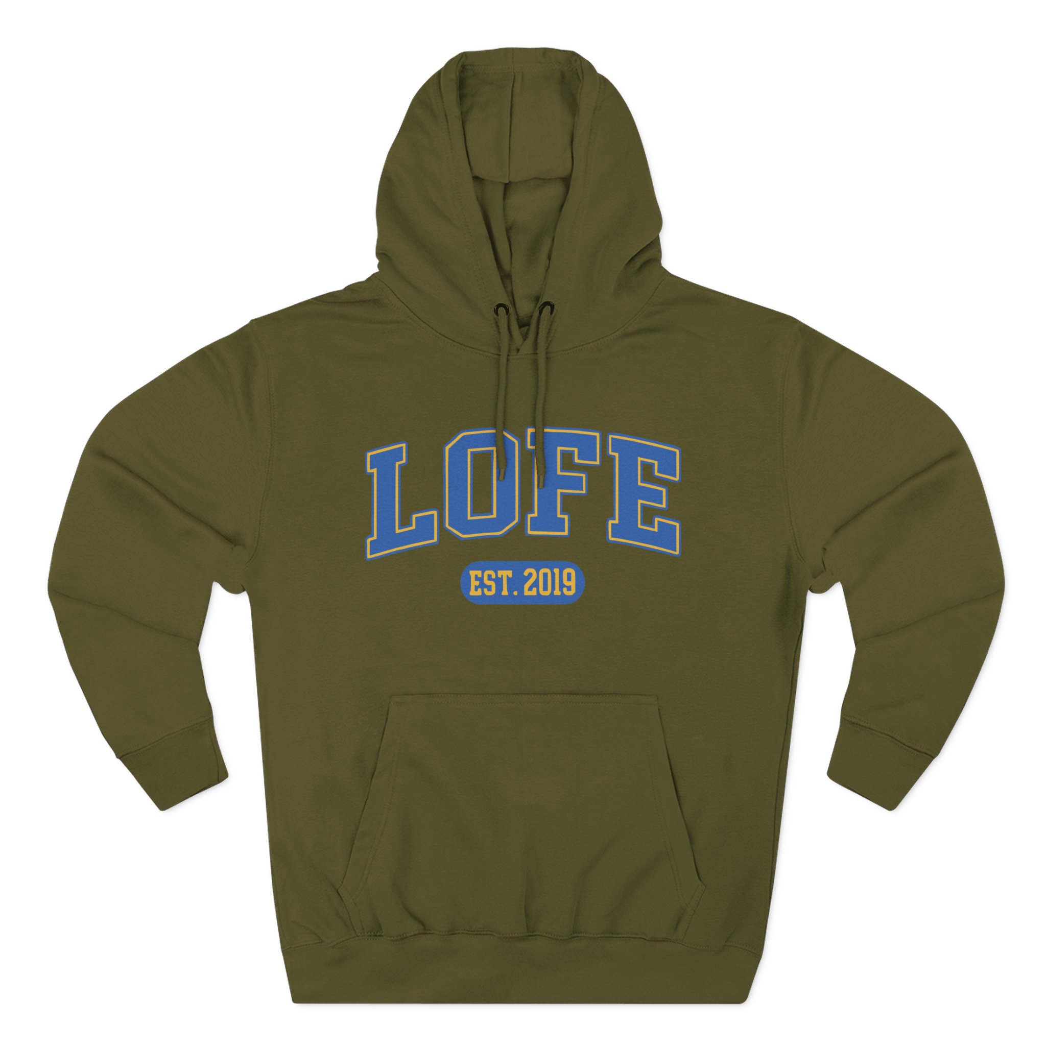 Lofe Three-Panel Fleece Hoodie