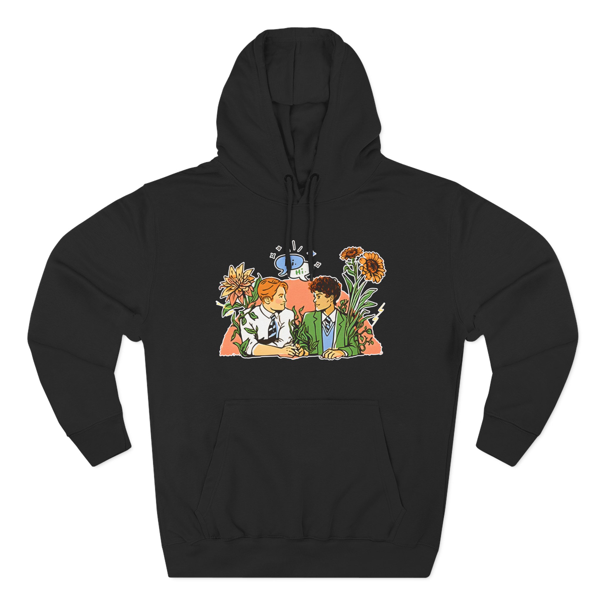 Heartstopper Nick & Charlie Three-Panel Fleece Hoodie