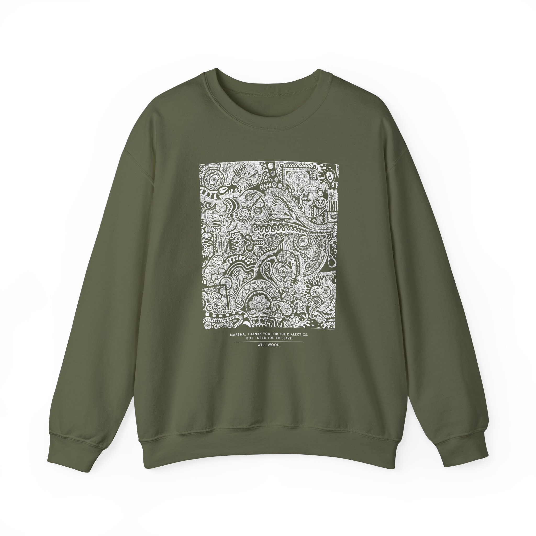 Will Wood Marsha, Thankk You... Unisex Heavy Blendâ„¢ Crewneck Sweatshirt