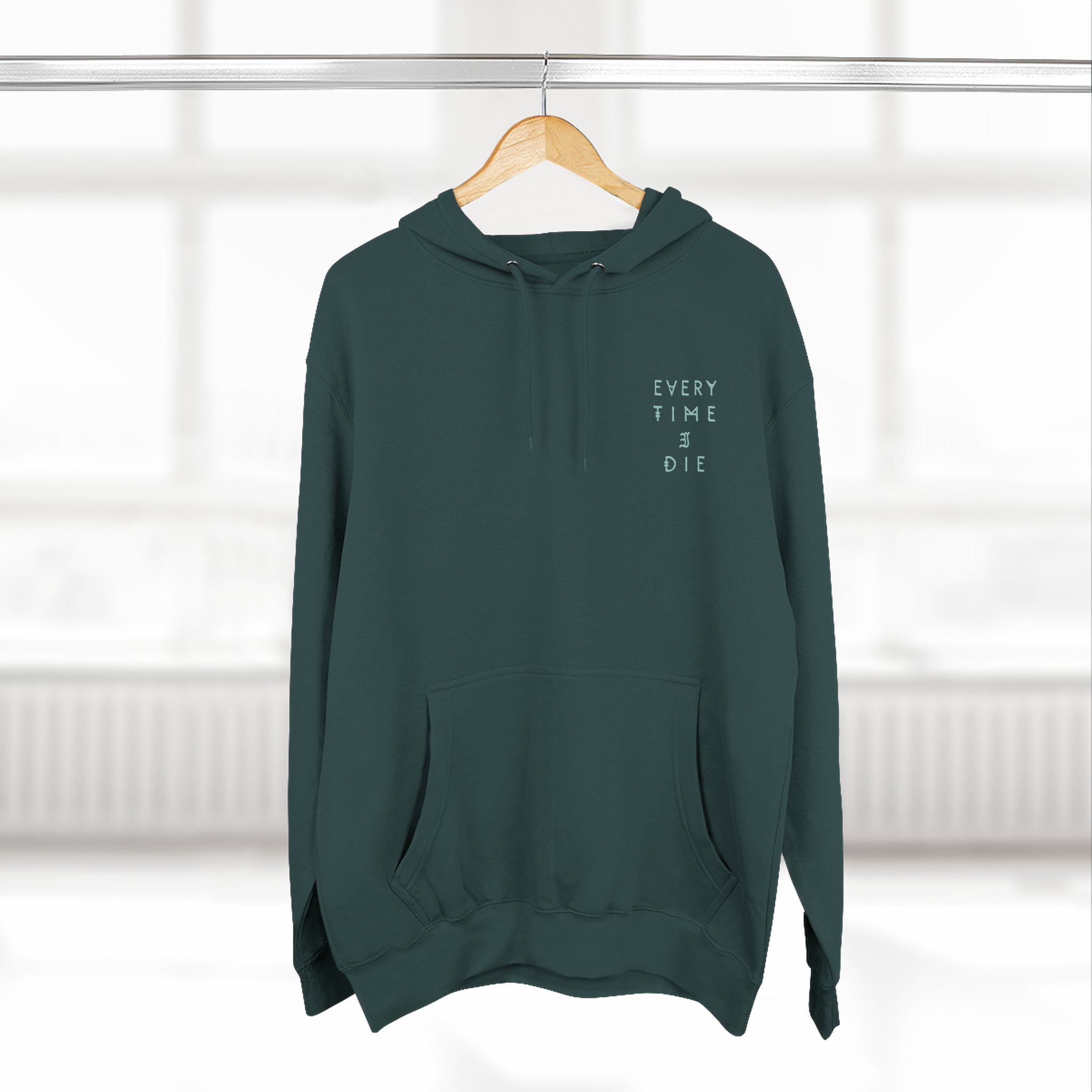 Every Time I Die Fpu Pigment Dyed Three-panel Fleece Hoodie