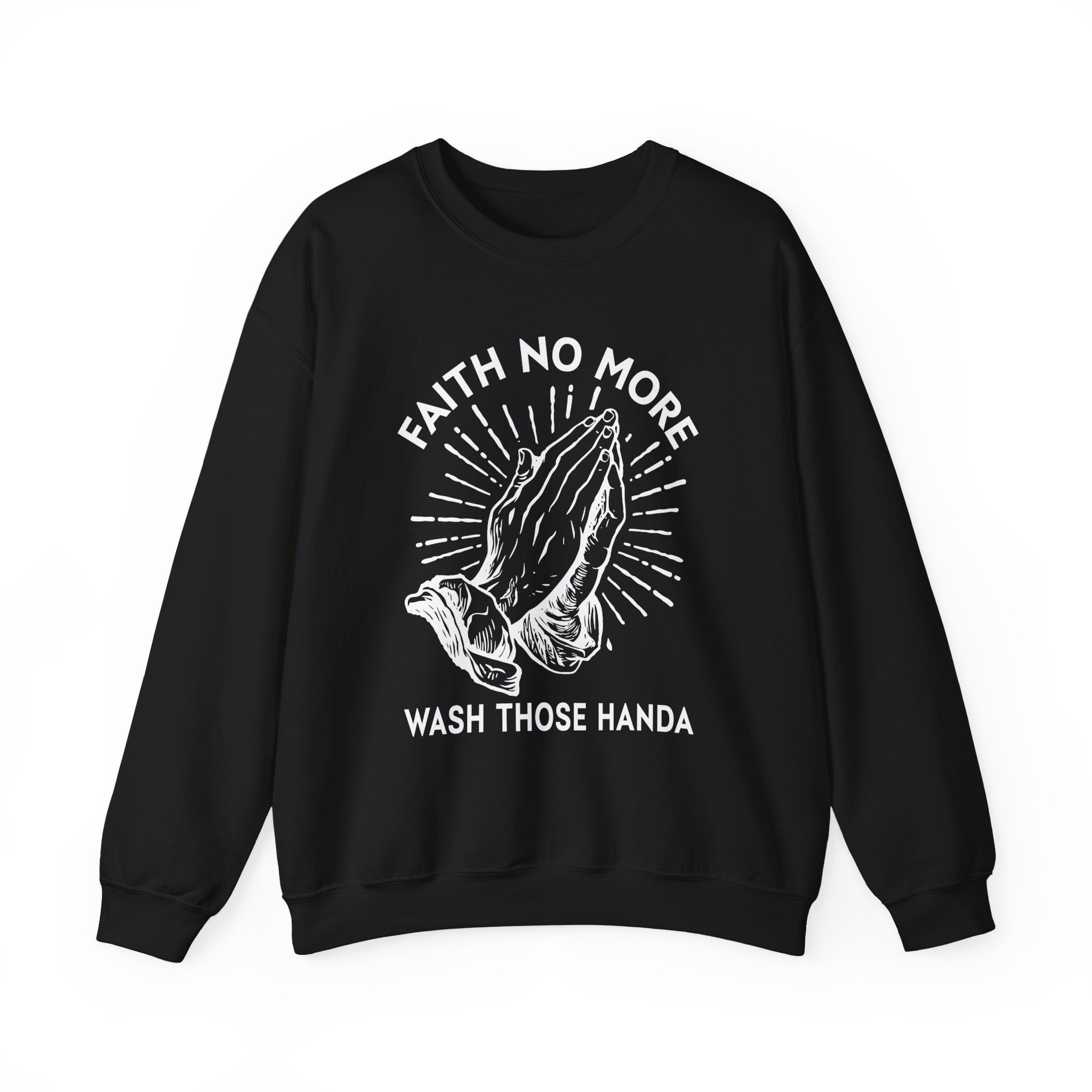 Faith No More Wash Your Hands Unisex Heavy Blendâ„¢ Crewneck Sweatshirt