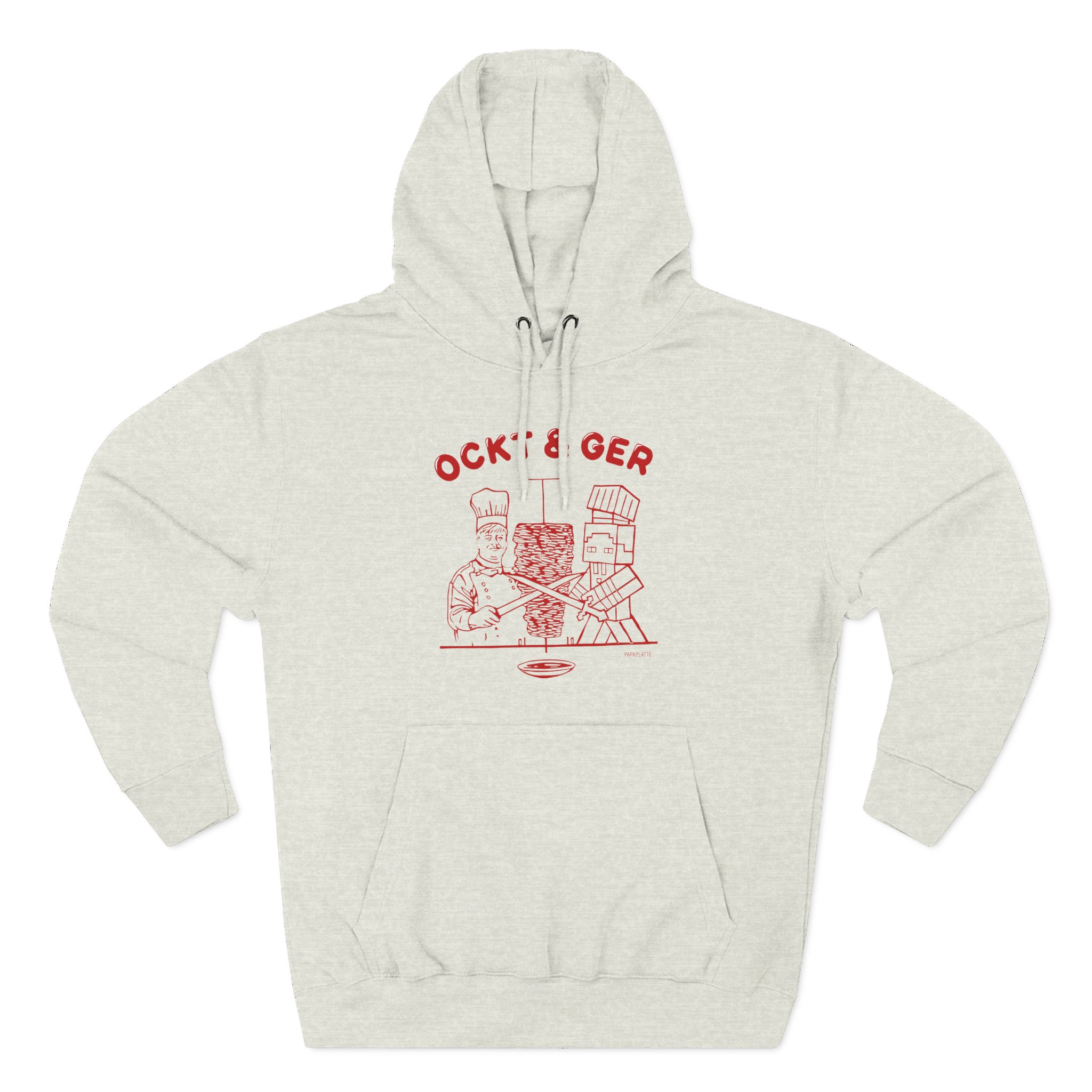 Papaplatte OCKT & GER Three-Panel Fleece Hoodie