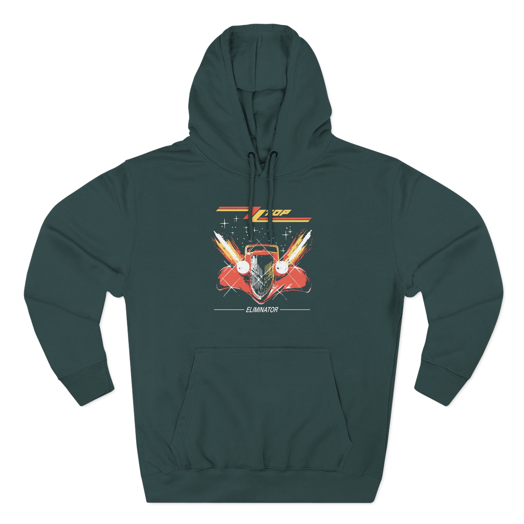 ZZ Top Eliminator Illustrated Three-Panel Fleece Hoodie