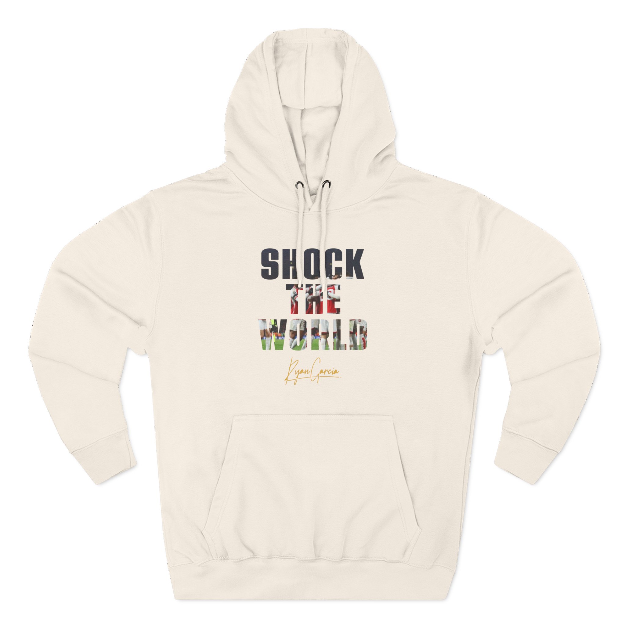 Ryan Garcia shock the world Three-Panel Fleece Hoodie