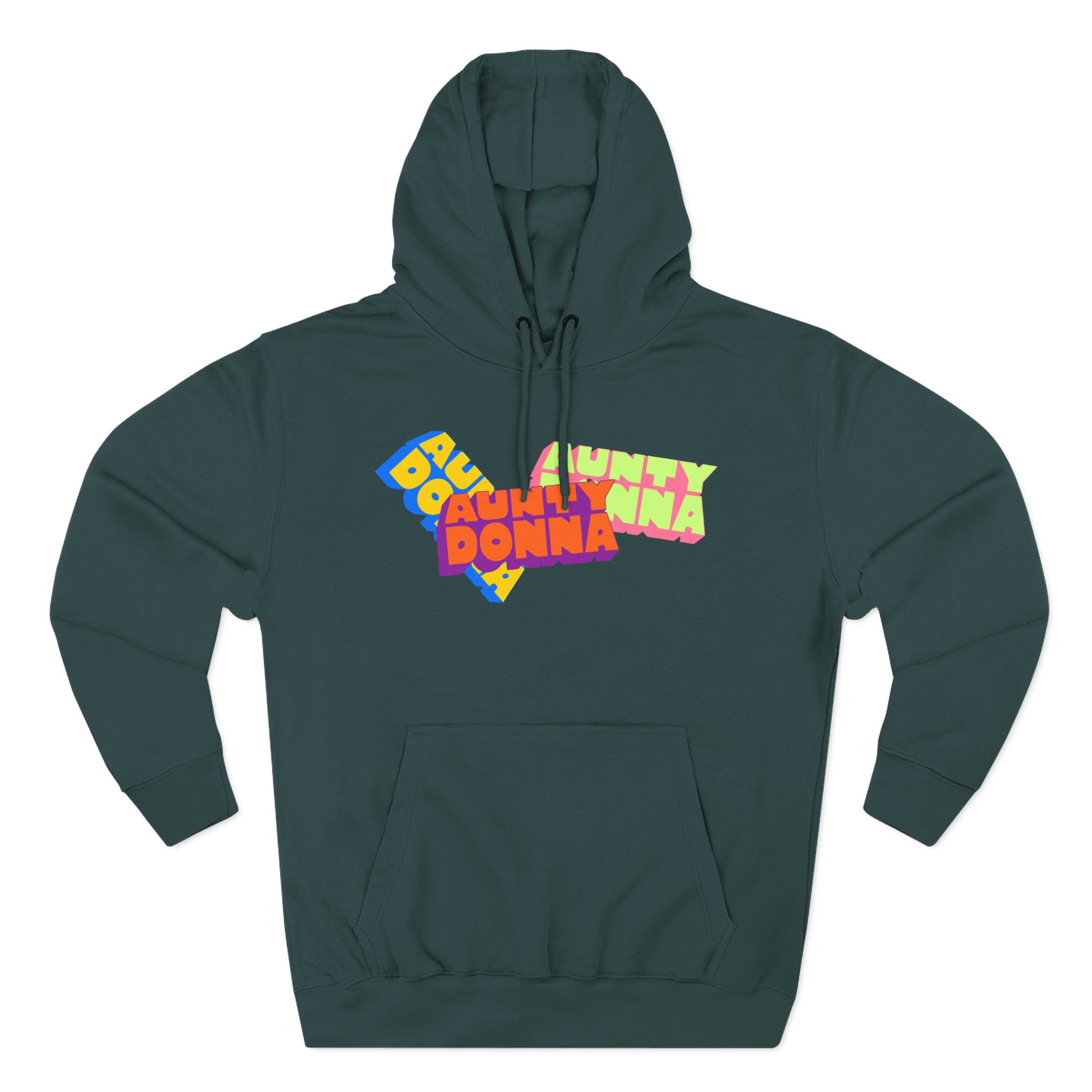 Aunty Donna Three Logo Three-Panel Fleece Hoodie