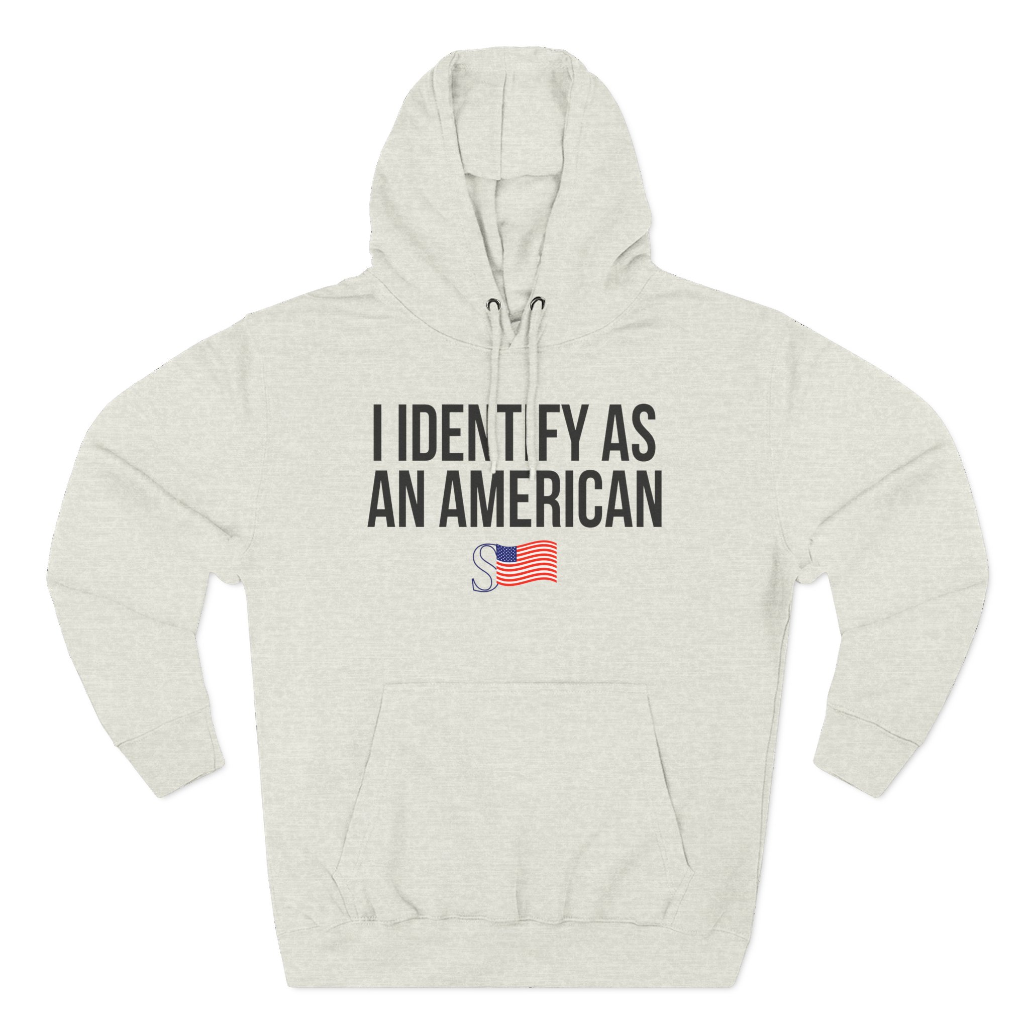 Sean Strickland I Identify as an American Three-Panel Fleece Hoodie