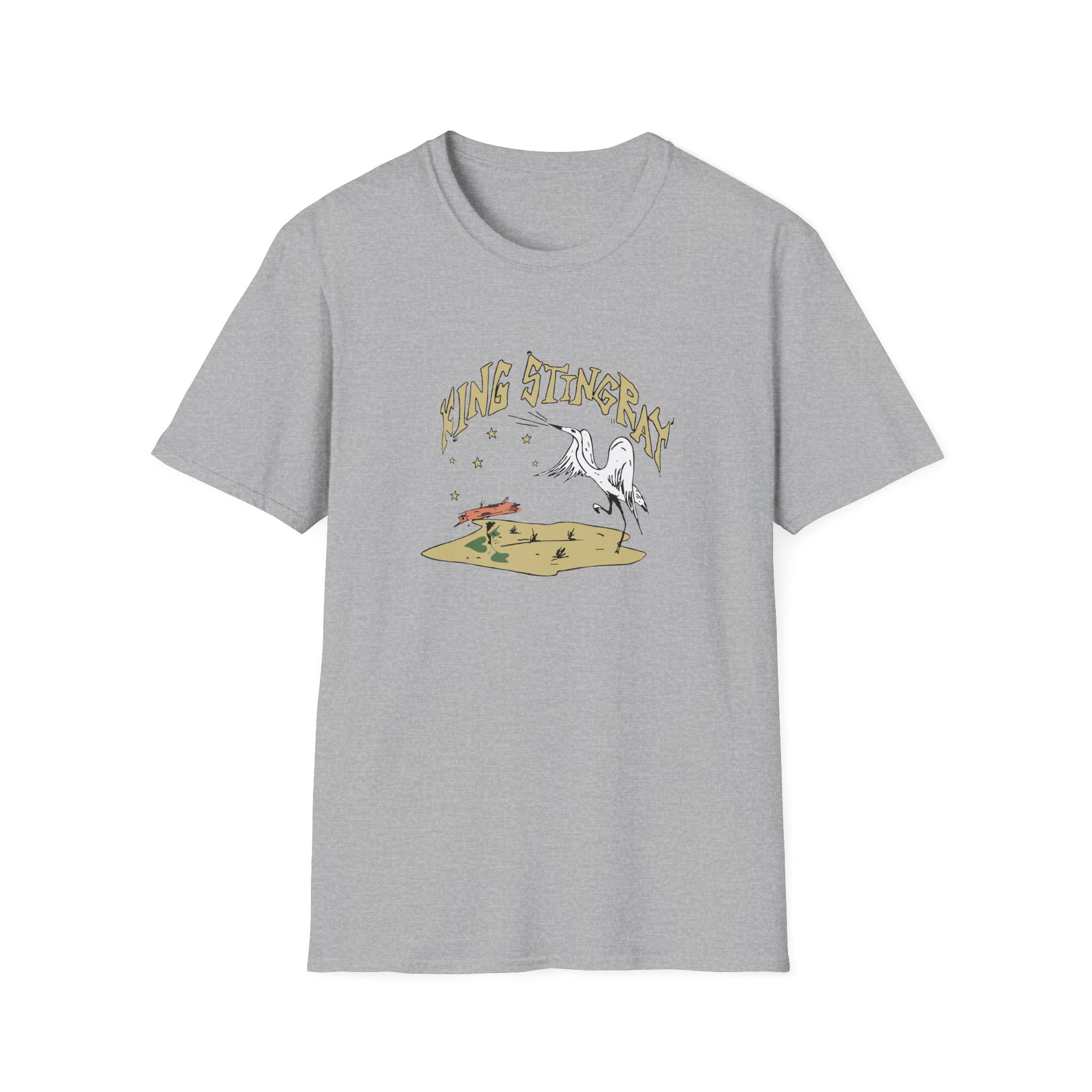King Stingray Ivory Bird Unisex Softstyle T-Shirt
