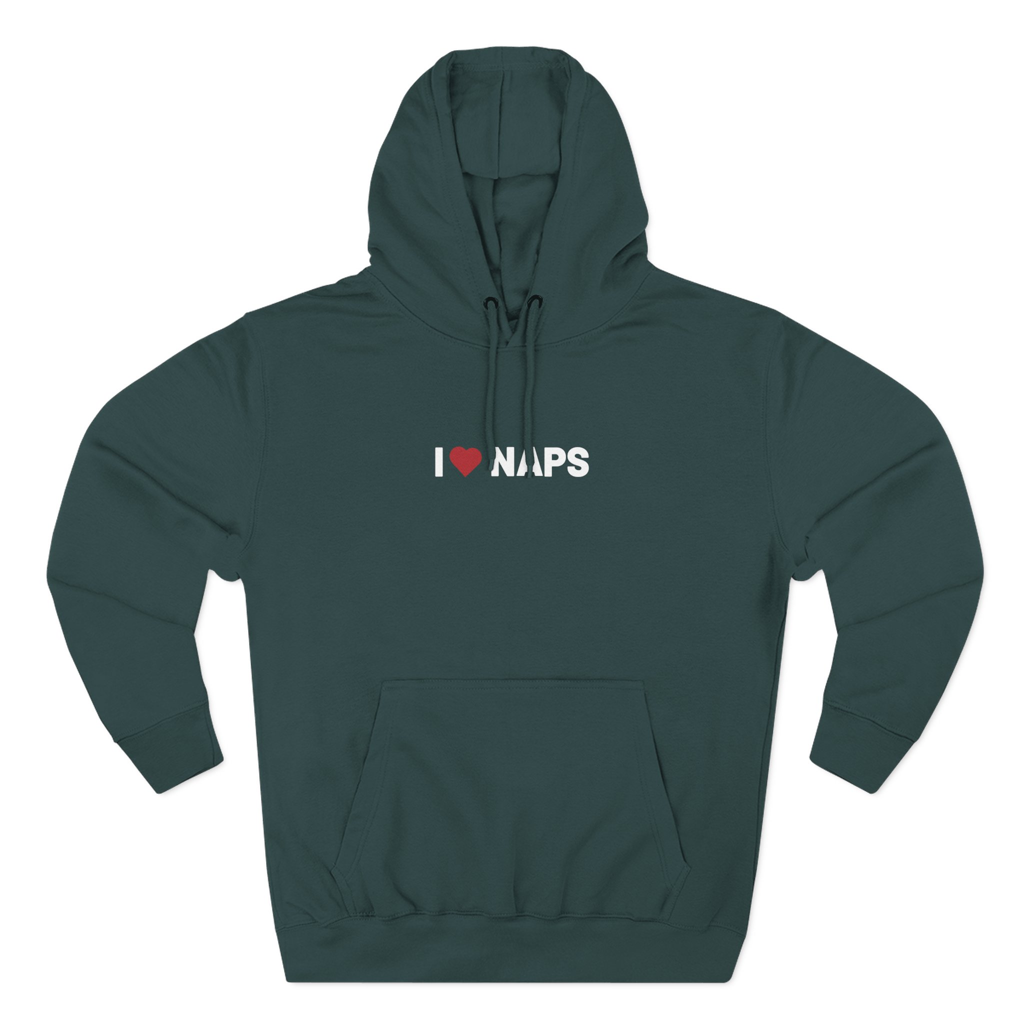 I Love Naps Three-Panel Fleece Hoodie