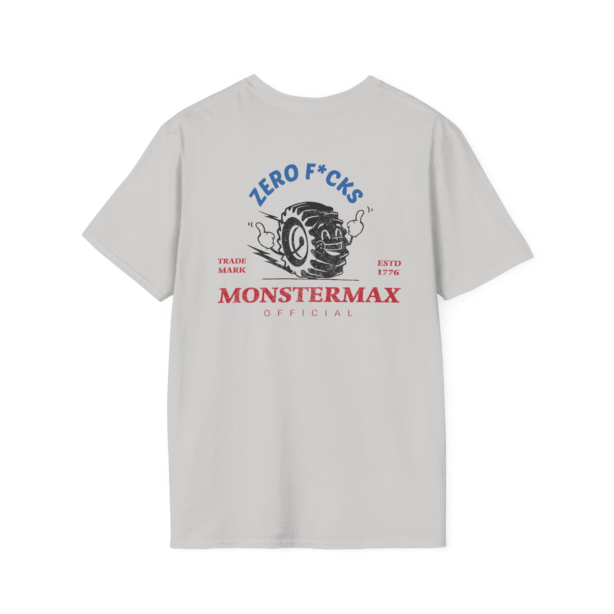 Monstermax Zero Fucks Unisex Softstyle T-Shirt