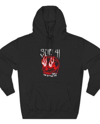 Sum 41 Skull Sketch Tour Three-Panel Fleece Hoodie