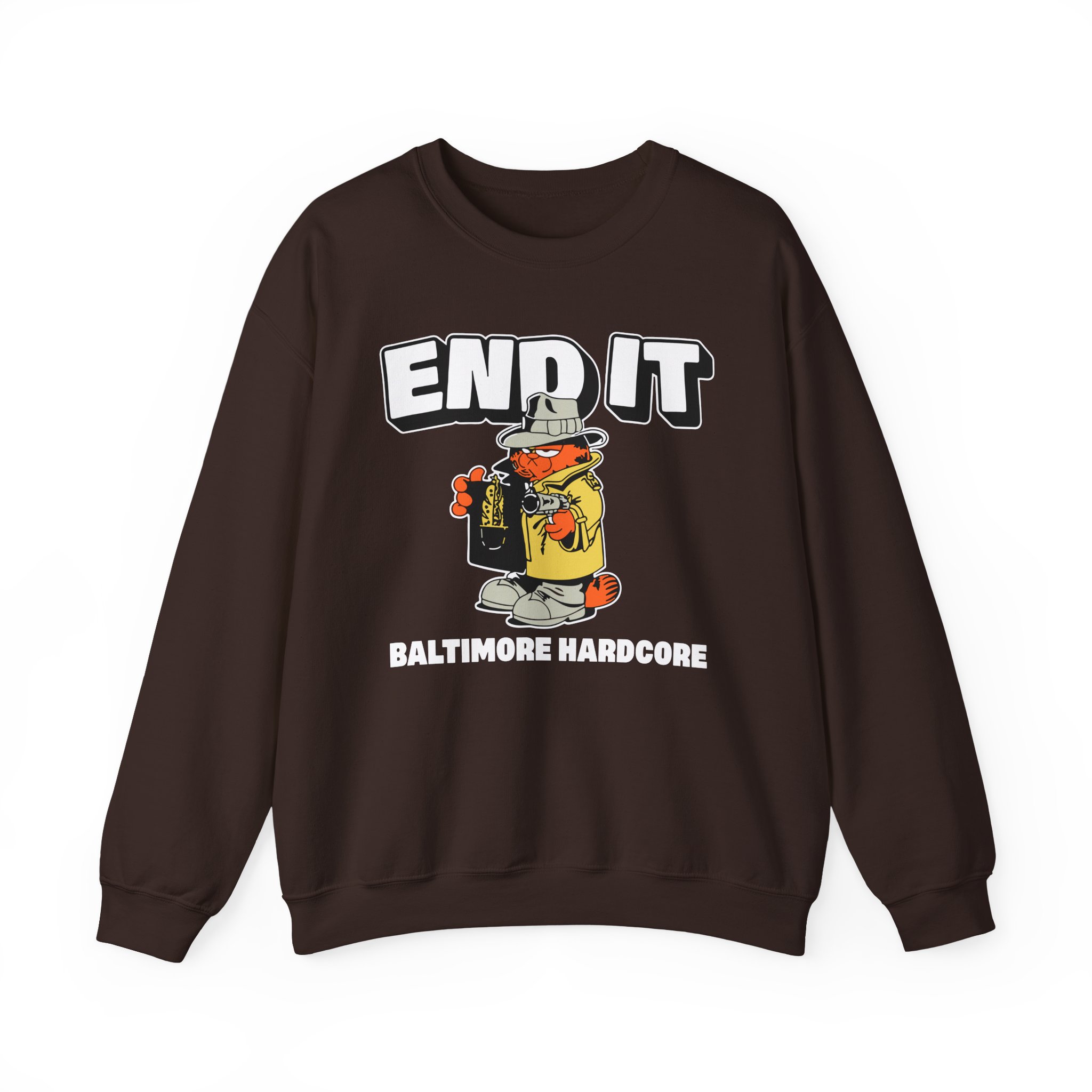 End It Baltimore Hardcore Unisex Heavy Blend Crewneck Sweatshirt