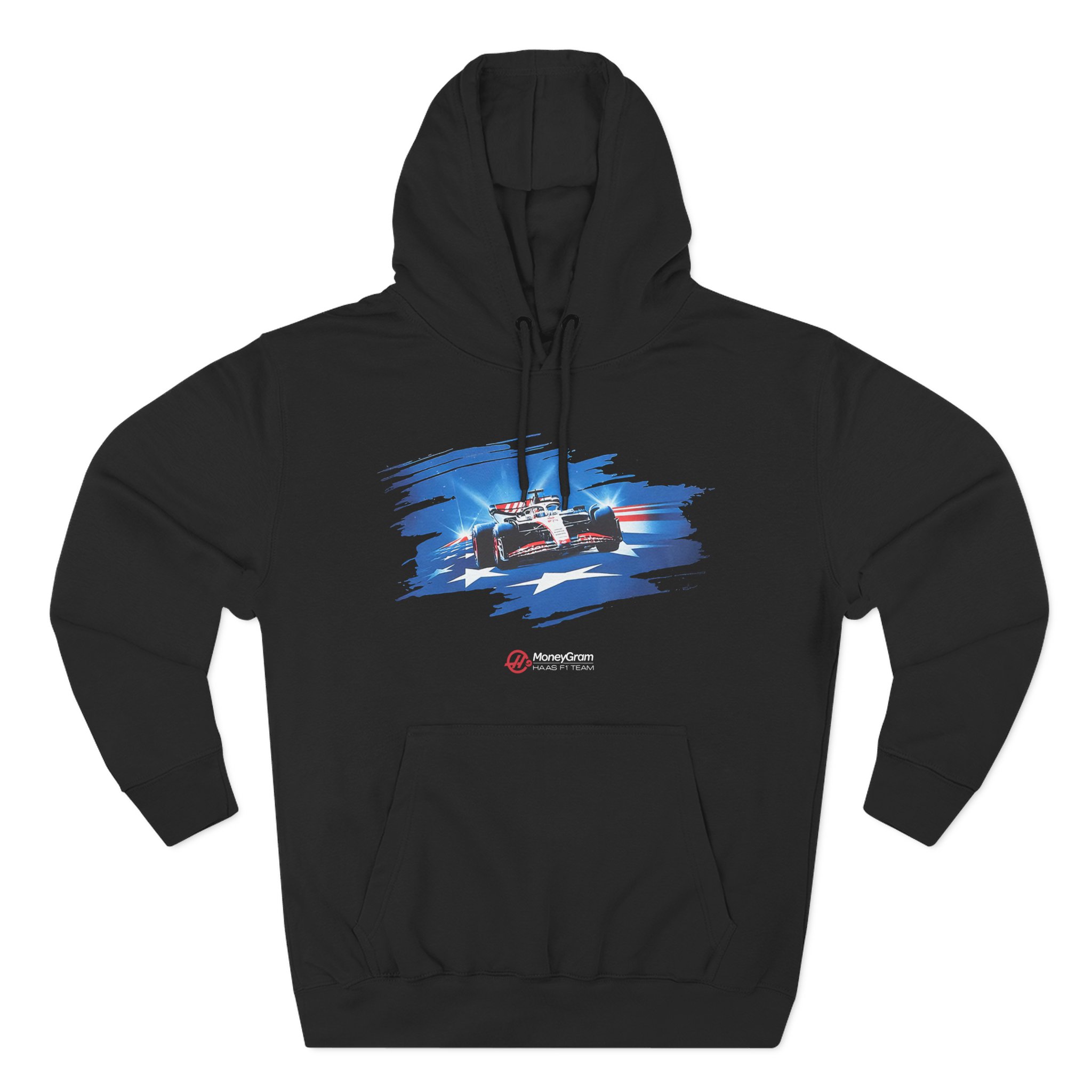Haas F1 Usa Three-Panel Fleece Hoodie