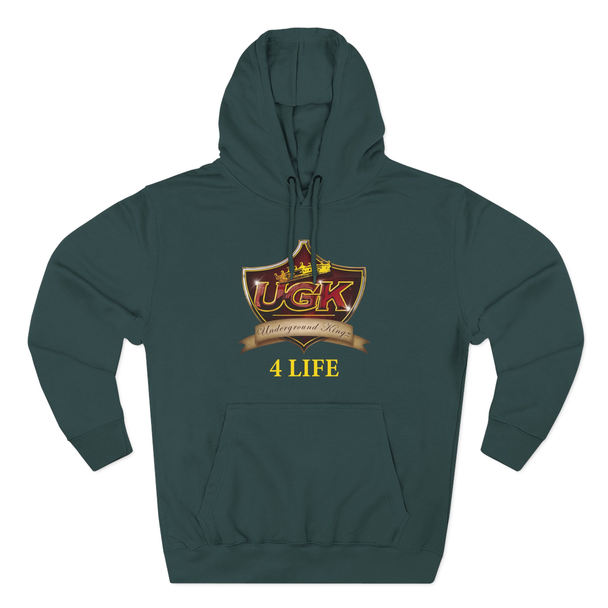 UGK 4 Life Three-Panel Fleece Hoodie