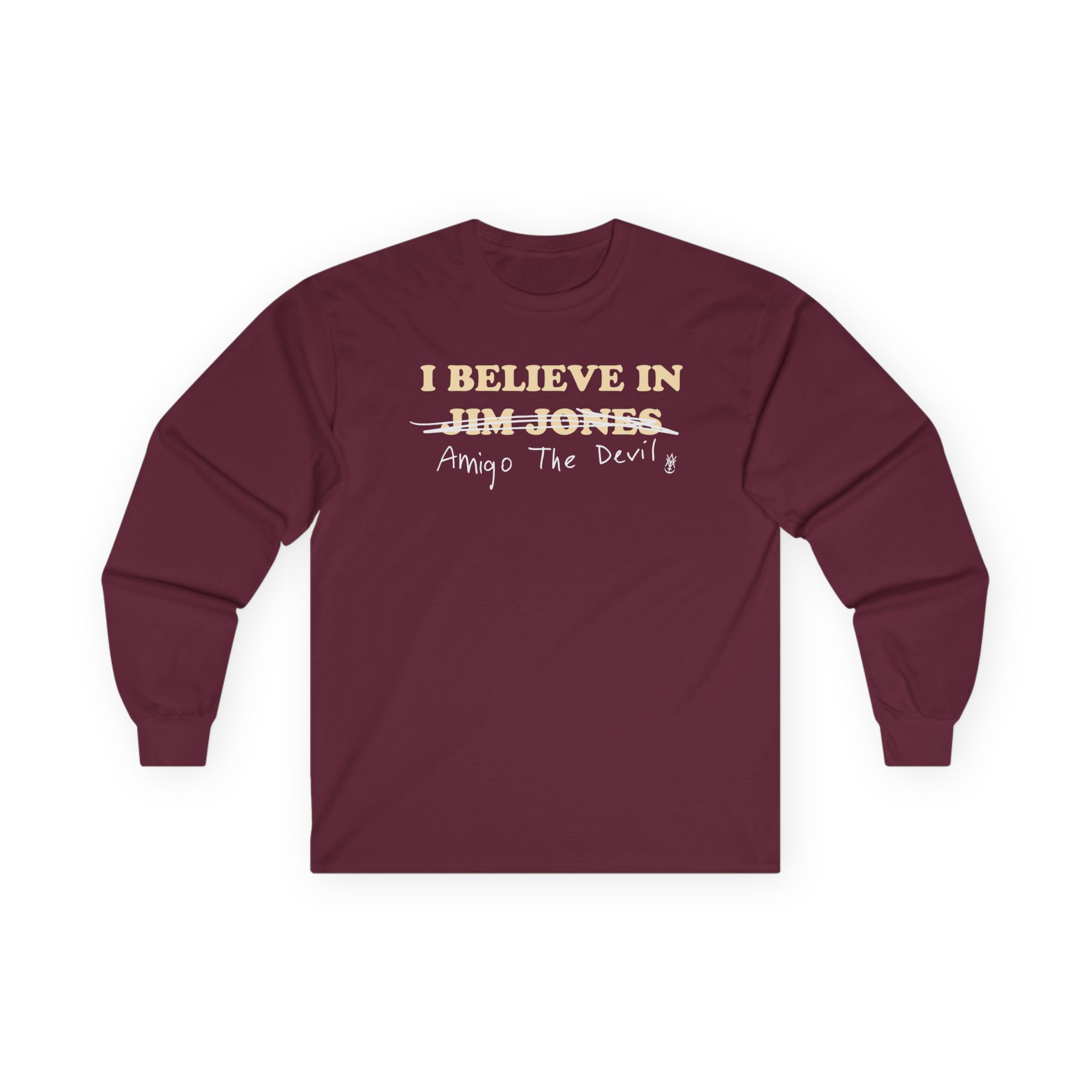 Amigo The Devil I Believe In Jim Jones Unisex Ultra Cotton Long Sleeve Tee
